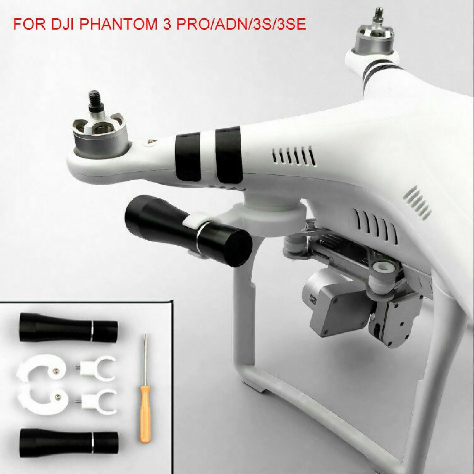 1 Set Night LED Lamp Headlight Flight 360° For DJI Phantom 3Pro Adv 3SE 3S Drone