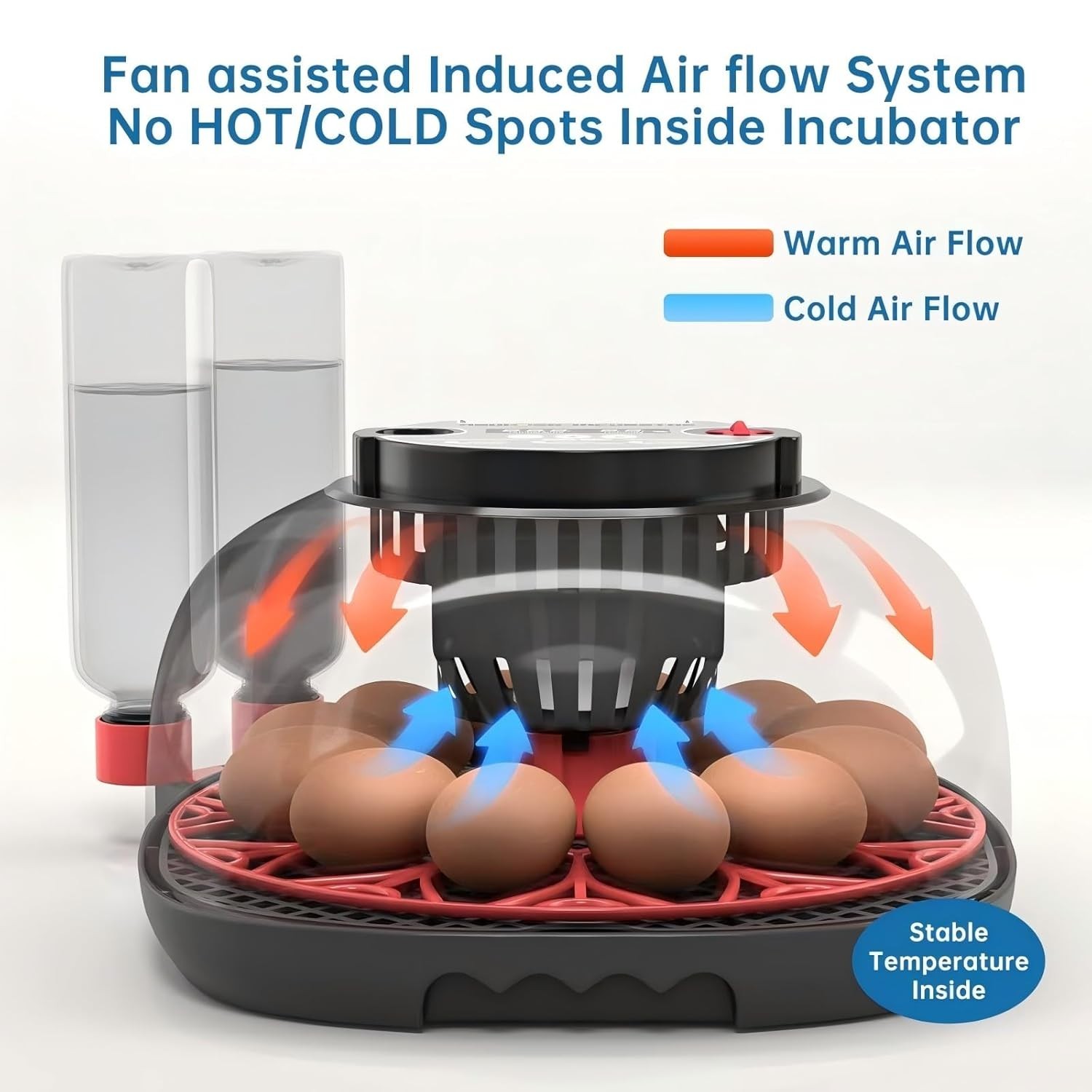 Automatica Incubadora De 12-24 Huevos Encubadora Gallina Pato Egg Incubator USA
