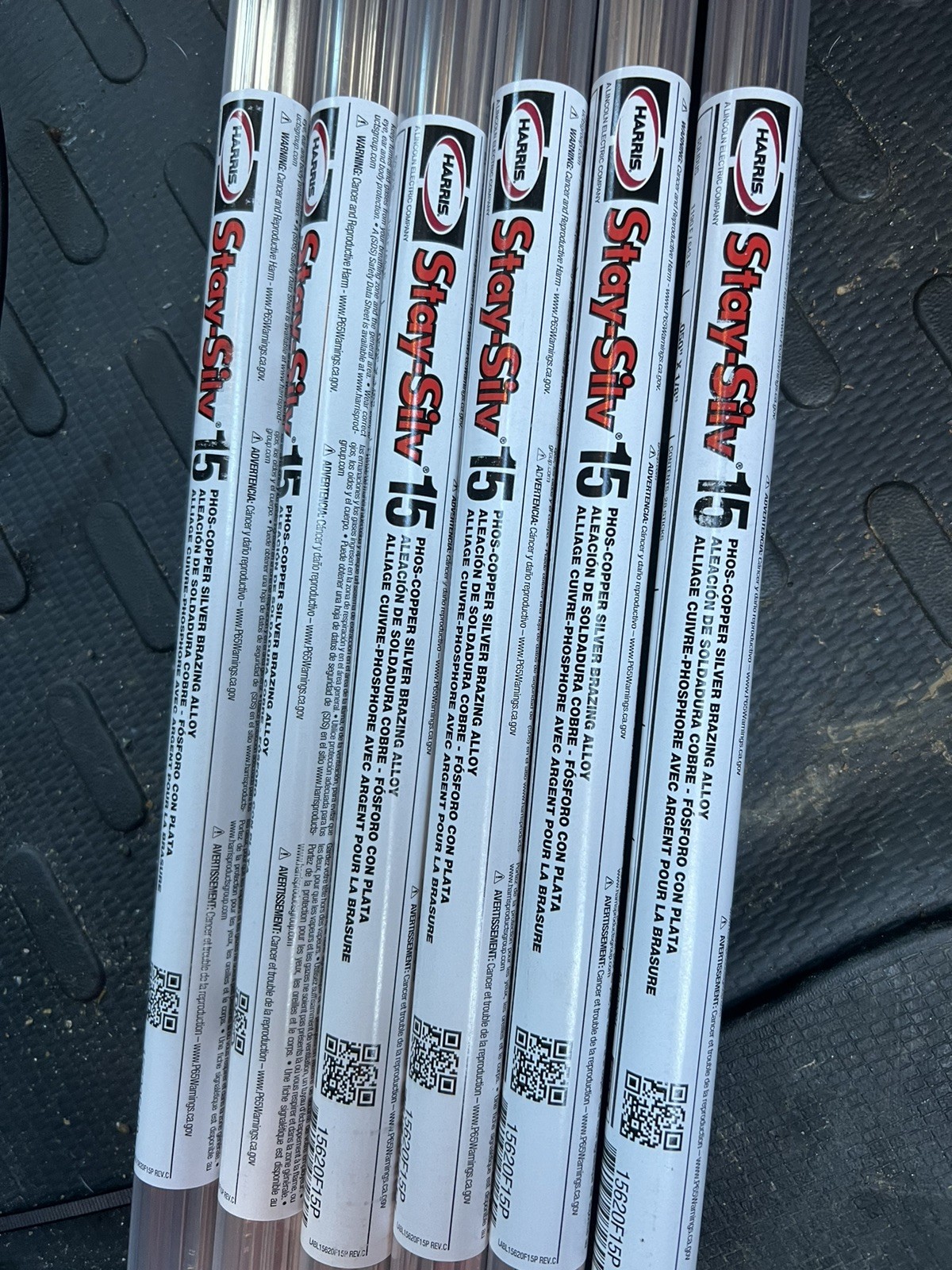 Harris Stay Silv 15 15% Silver Brazing Alloy Rods HVAC Grade 1LB 28 Rods