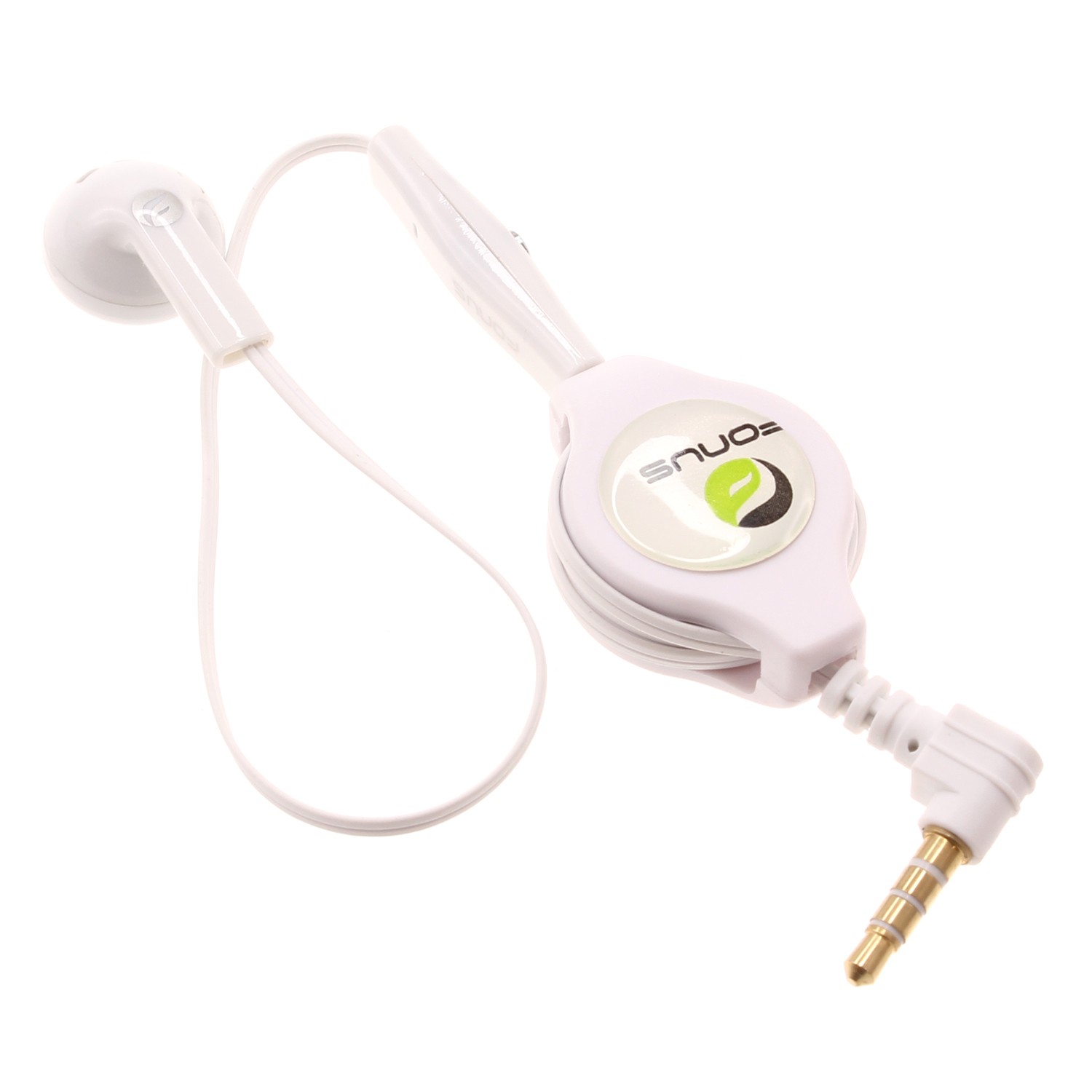 For Motorola Moto G Power 5G - Retractable Mono Earphone Headphone 3.5mm w Mic