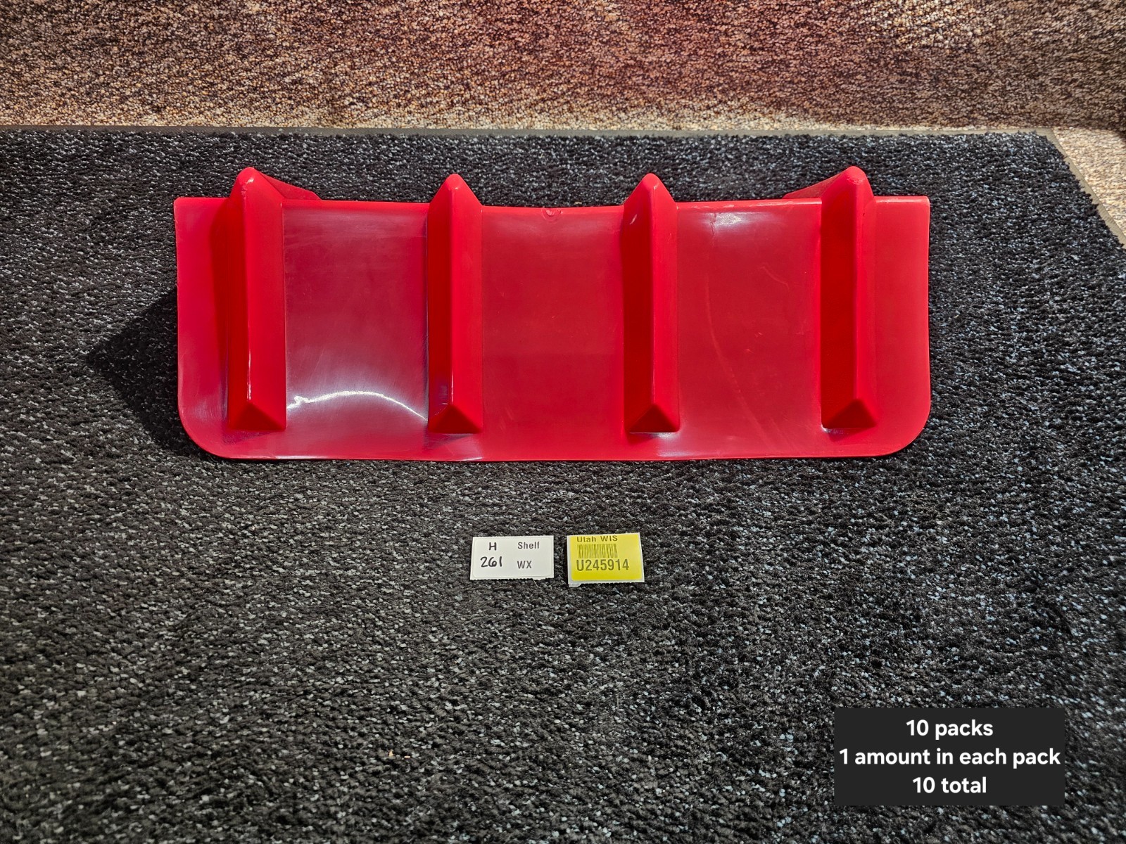 (QTY 10) US Cargo Control VeeBoards Corner Protector 24" Web Protector, Red