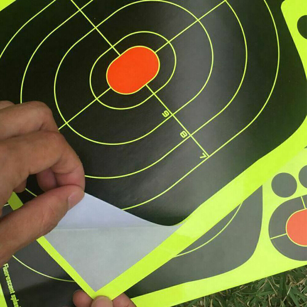 Shooting Targets Reactive Splatter Range Paper Target Gun Shoot Rifle 2/40Packs