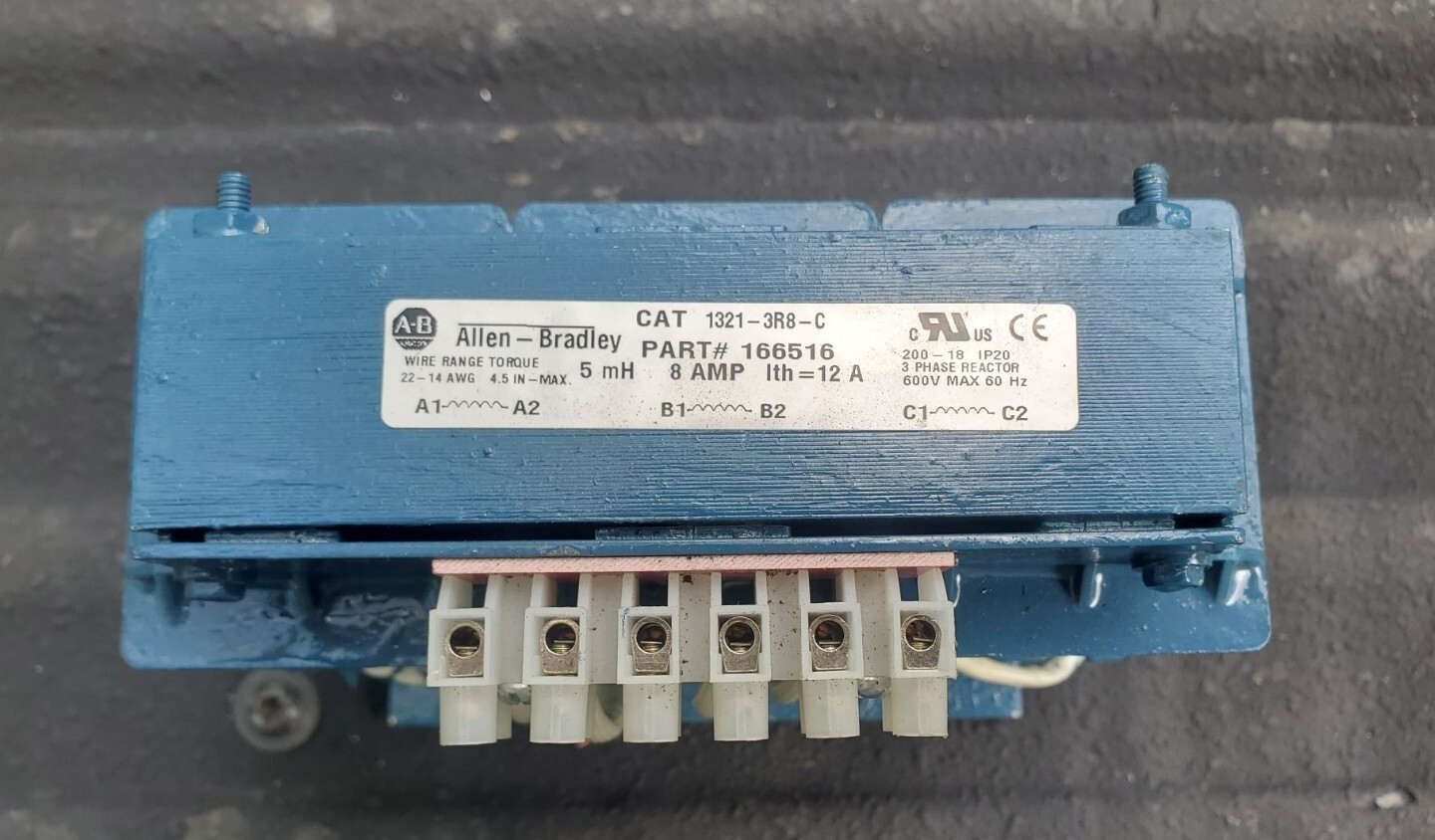 ALLEN-BRADLEY 1321-3R8-C 3 Phase Line Reactor