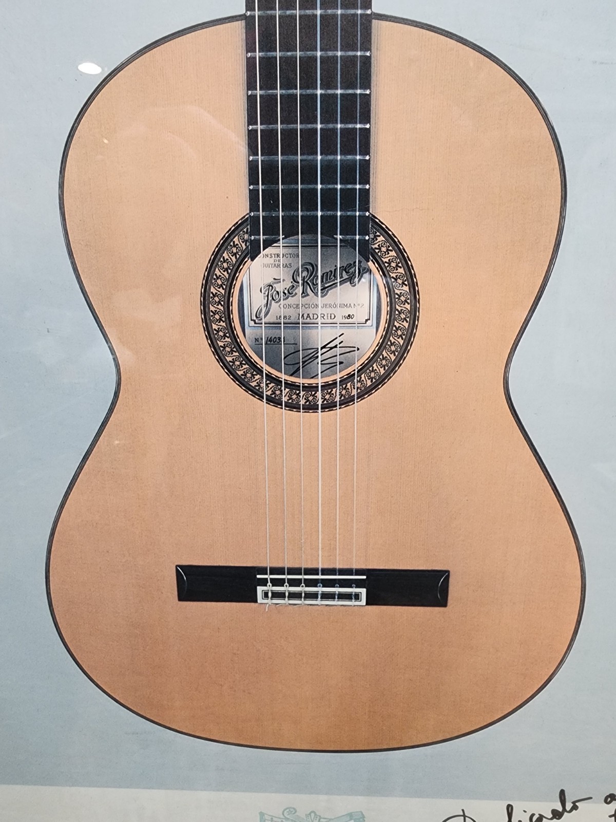 Jose Ramirez III, Luthier, Signed and Framed Poster, VERY NICE!