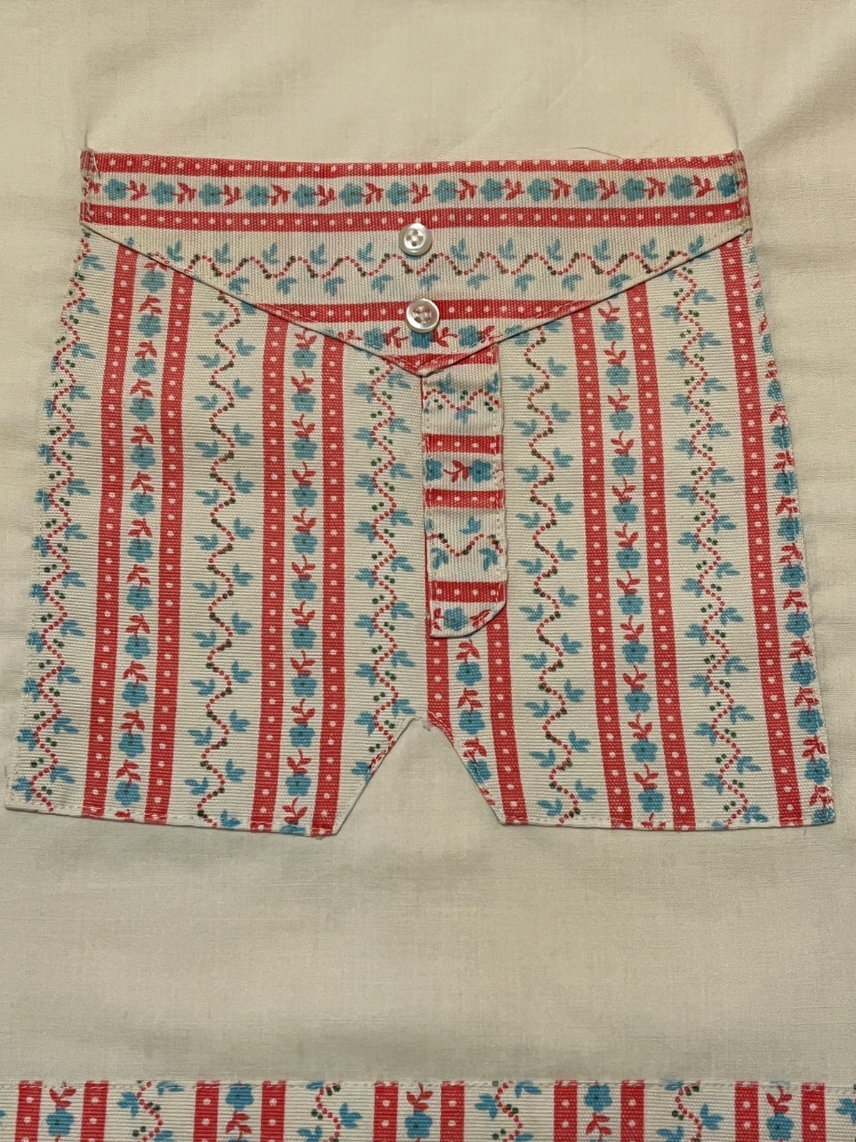 One Standard Size Pillowcase Off White Multicolored Pants Pre-owned