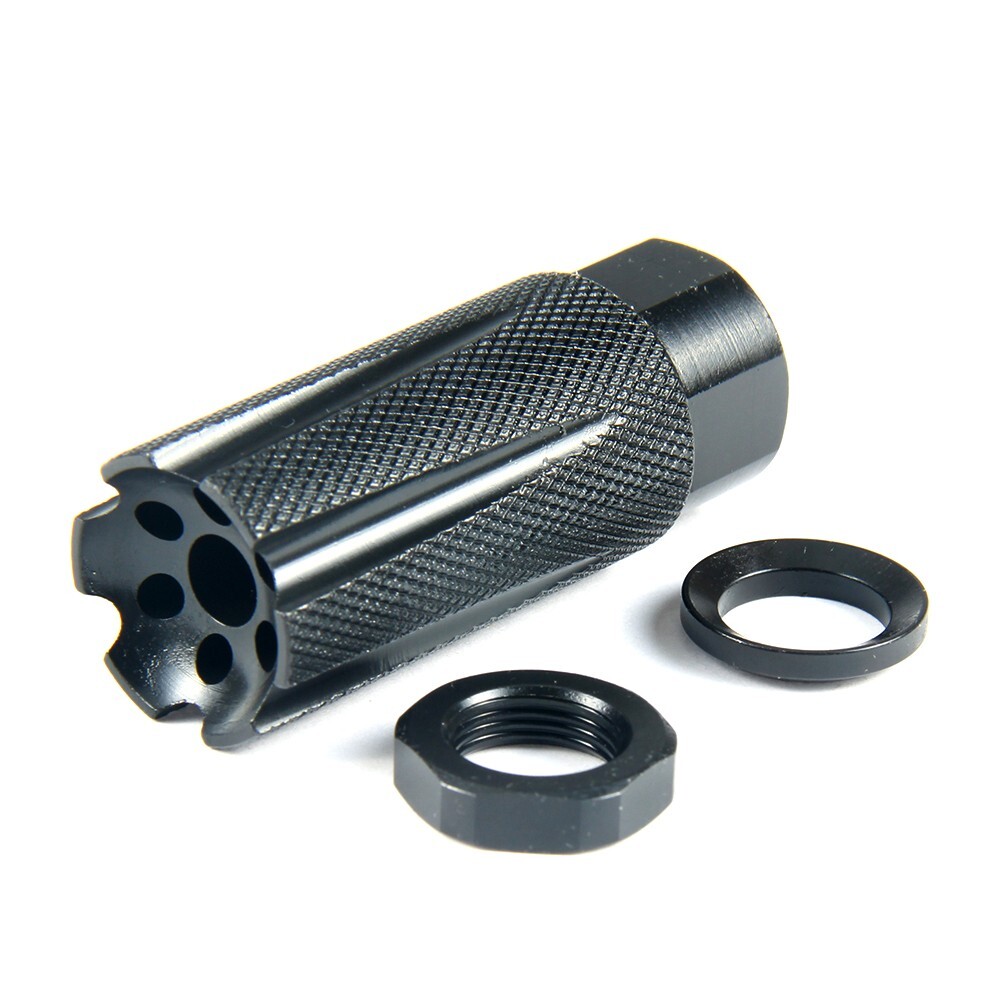 Linear Compensator 1/2x28 Pitch Thread for .223 556 22LR + Washer & JAM NUT