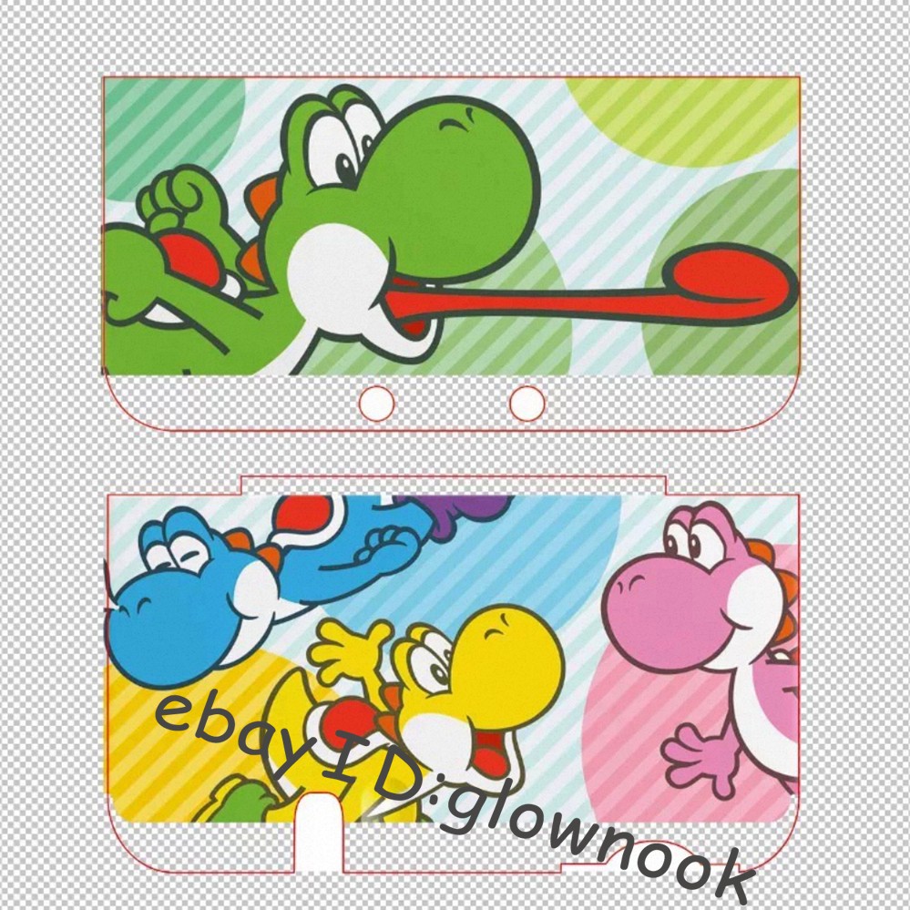 Super Mario Yoshi & Color Variants Striped Pattern Shell for Nintendo series
