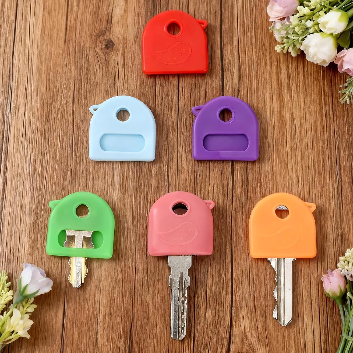 Key Covers Caps, 27 PCS Key Identifiers with Labels, Keys Identifier Caps for Ho