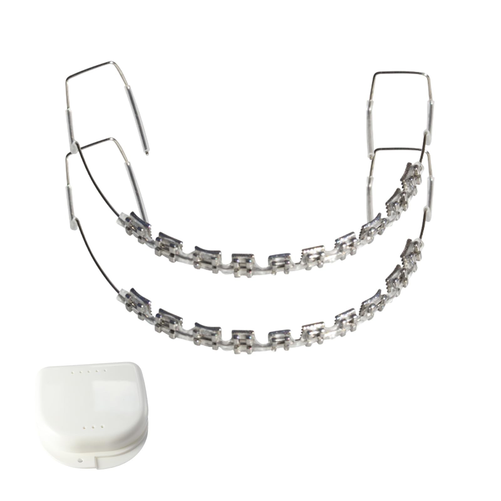 1 Set Brackets Falsos Para Dientes,Braces Kit with Brackets & Wire, for Denta...