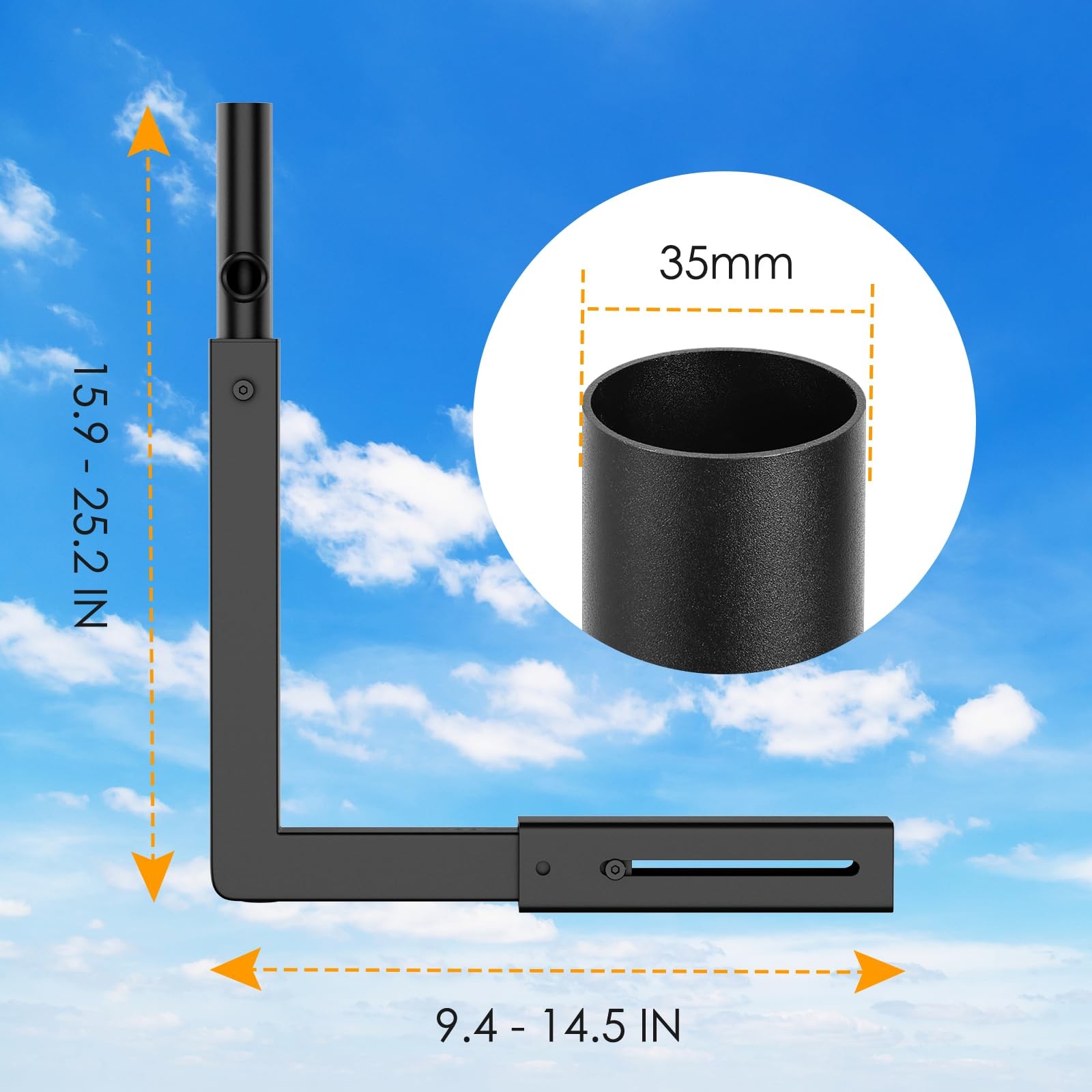 Starlink Mount, Adjustable Starlink Wall Mount Gen 3 with Telescoping Support...