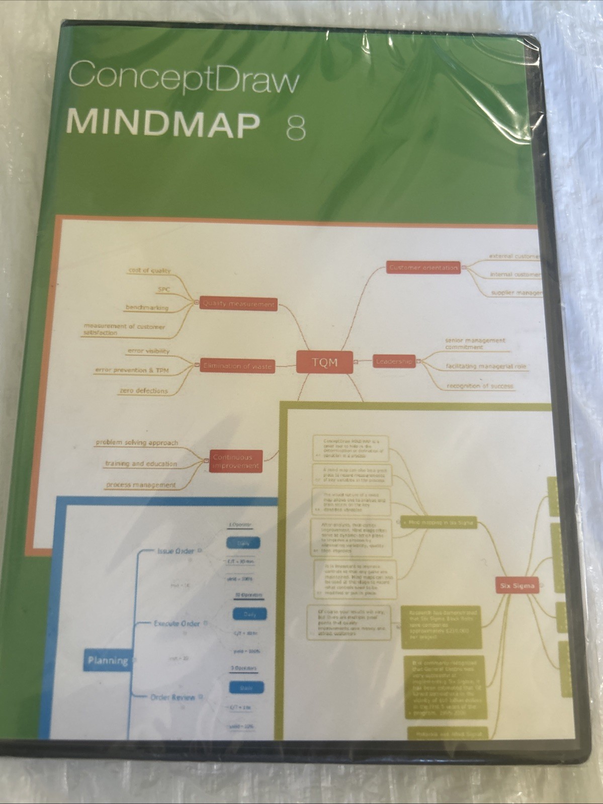Conceptdraw MindMap 8PC MAC DVD organize ideas data brainstorm plan tool SEALED