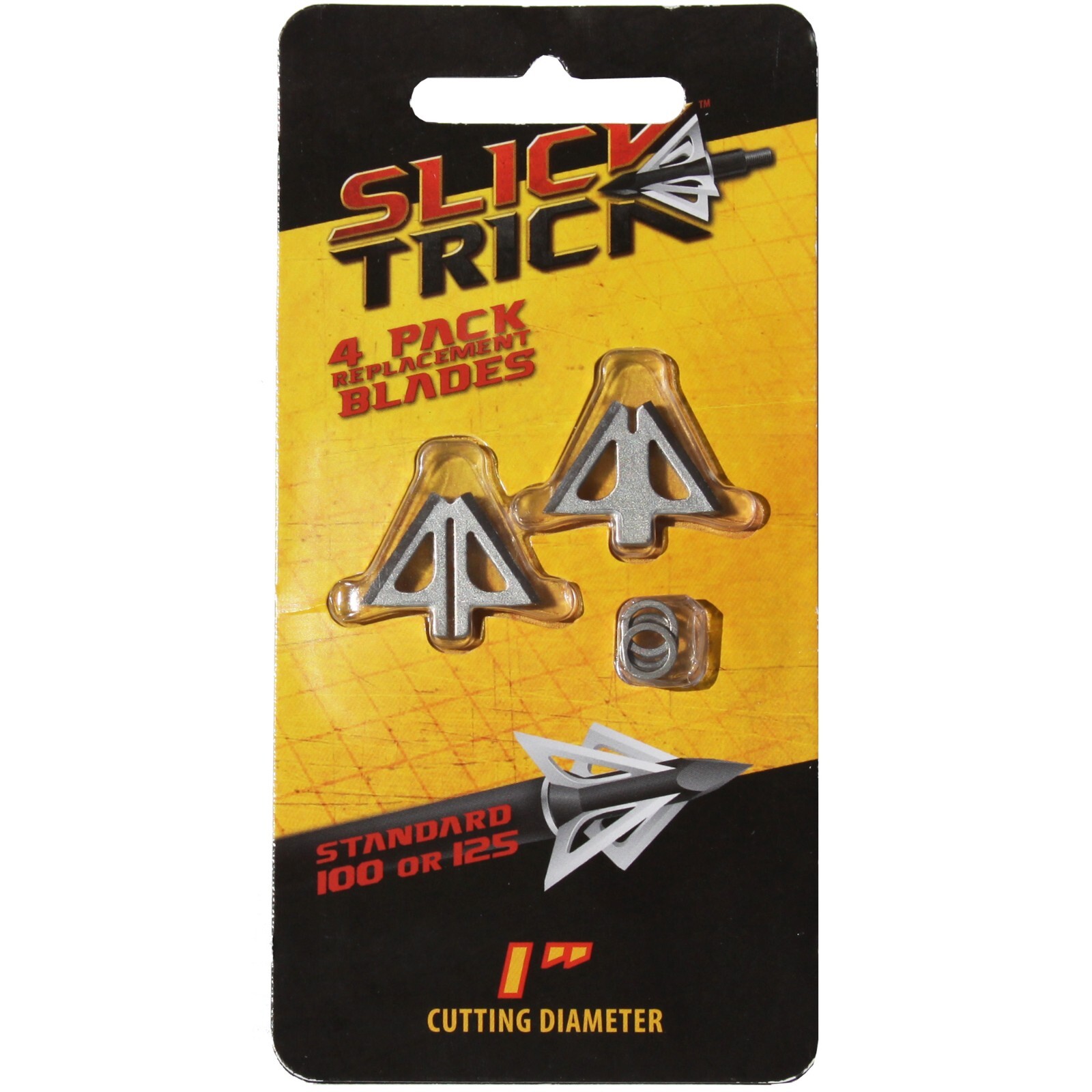 Slick Trick Broadhead Standard 1″ Replacement Blades 100/125 Grain 4 Pack 05526