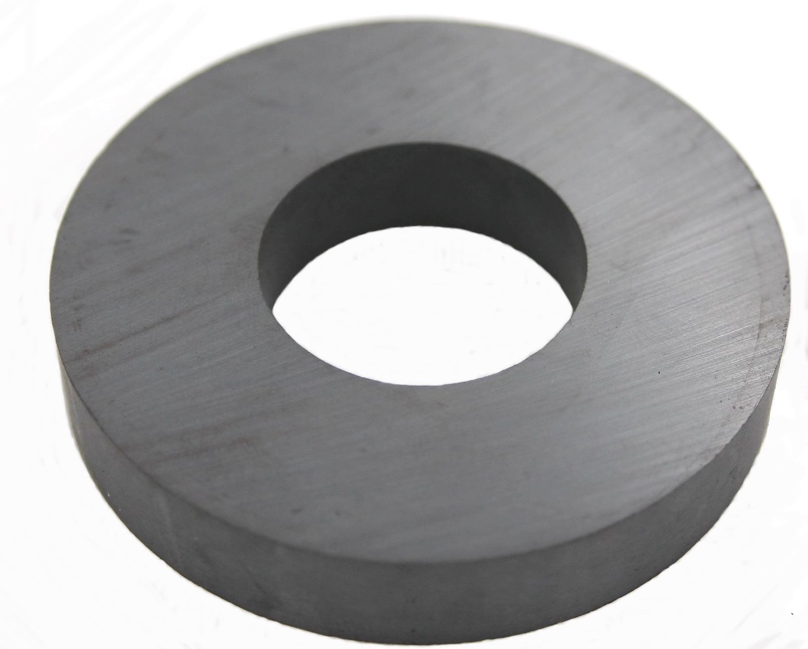 Ferrite Ring Ceramic Type Magnet, Size  2¾" OD, 1¼" ID, ½" Thick - Lot of 2