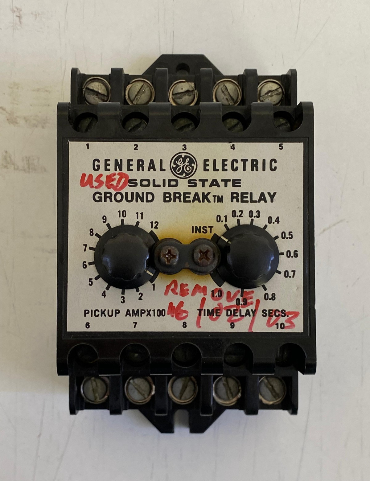 General Electric (GE) / TGSR12 / Solid State Ground Break Relay