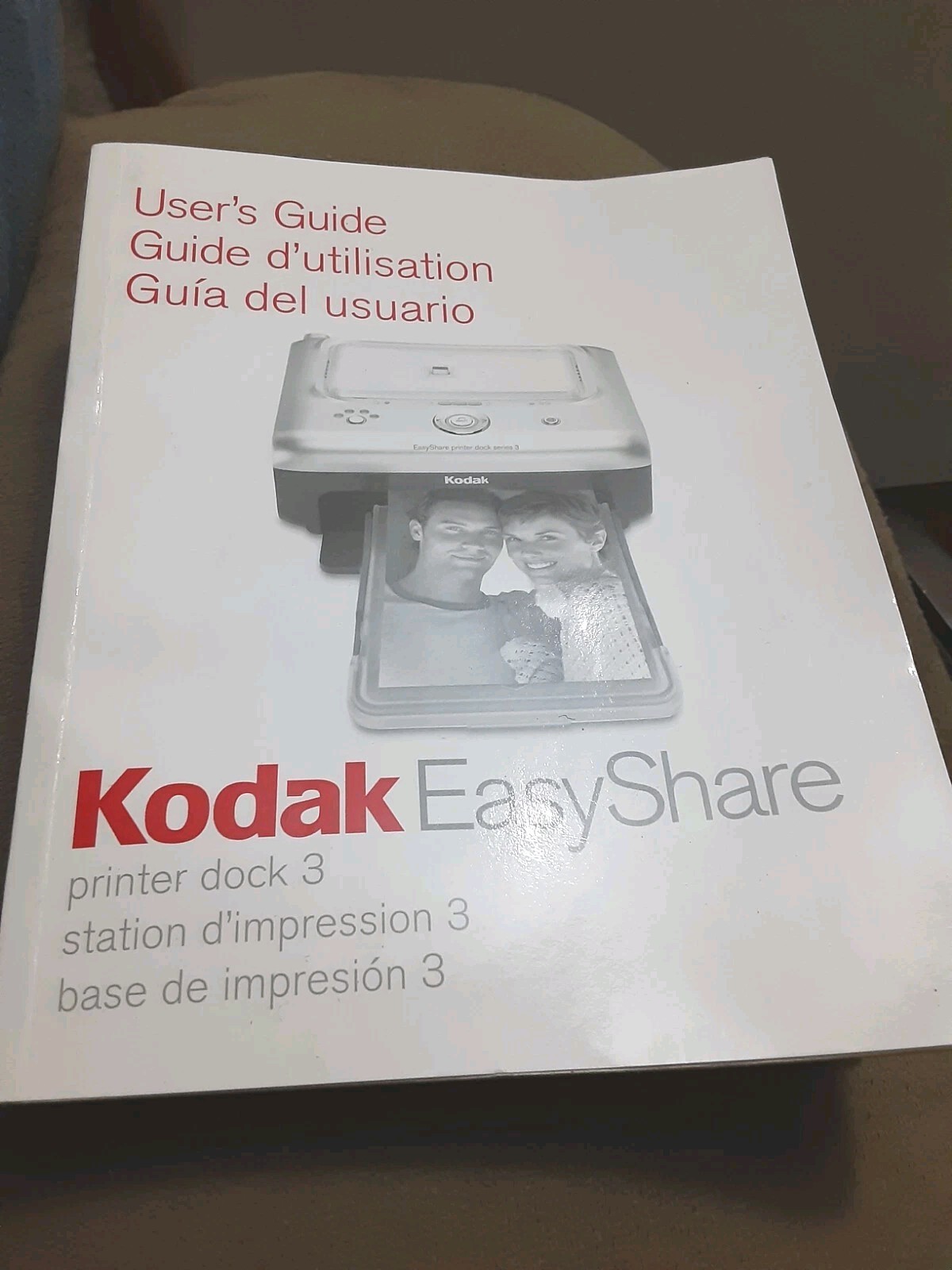 Kodak EasyShare printer dock 3 User Instruction Guide Manual Instruction Booklet