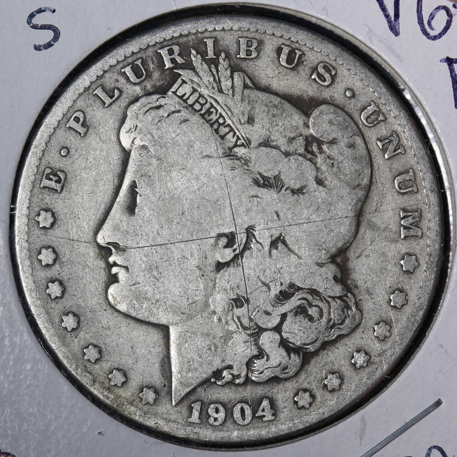 1904-S Morgan Silver Dollar VG+/FINE E169 TNM