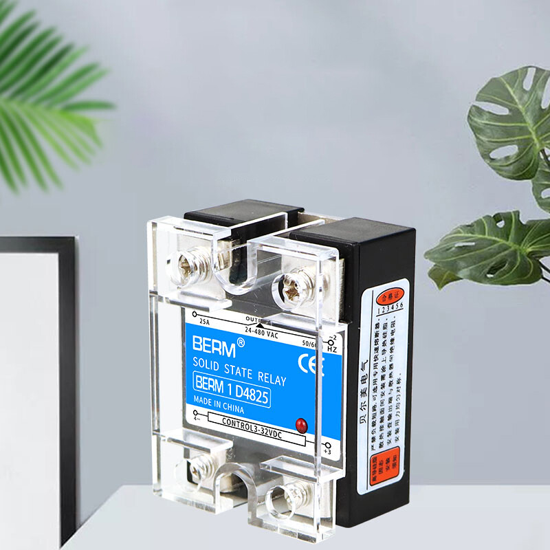 SSR Single Phase Solid State Relay 10A - 100A DC-AC DC-DC 3-32 VDC / 5-200 VDC