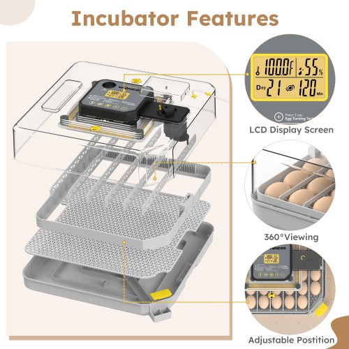 Incubators for Hatching Eggs Automatic Egg Turning Humidity Control for Chicken