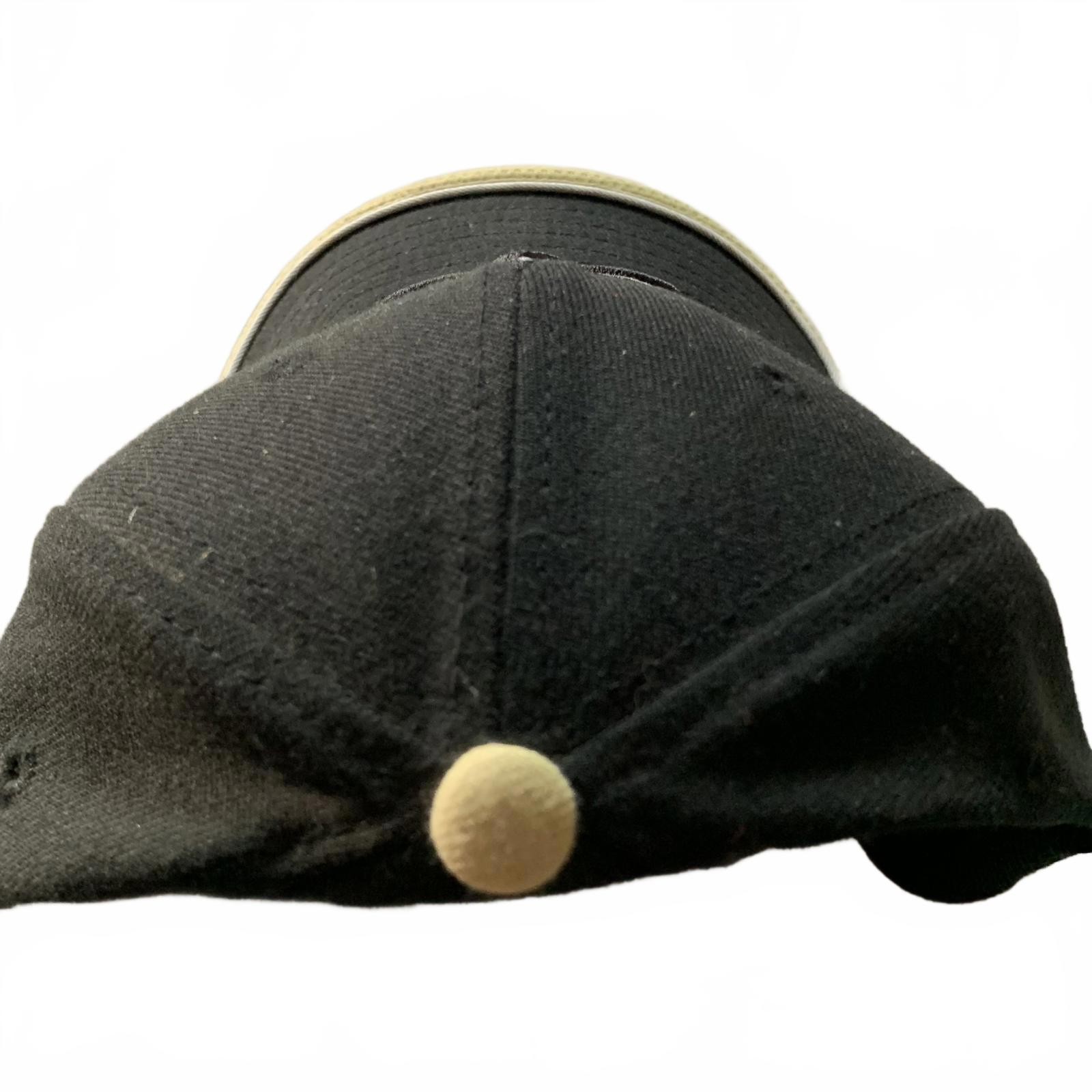 Black and Tan Fleur-de-Lis Baseball Cap NEW