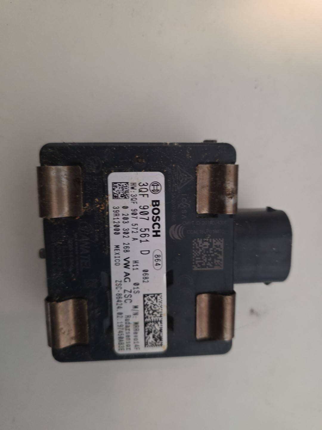 2019-22 VOLKSWAGEN ATLAS, GOLF, FRONT DISTANCE SENSOR RADAR OEM: 3QF 907 561 D