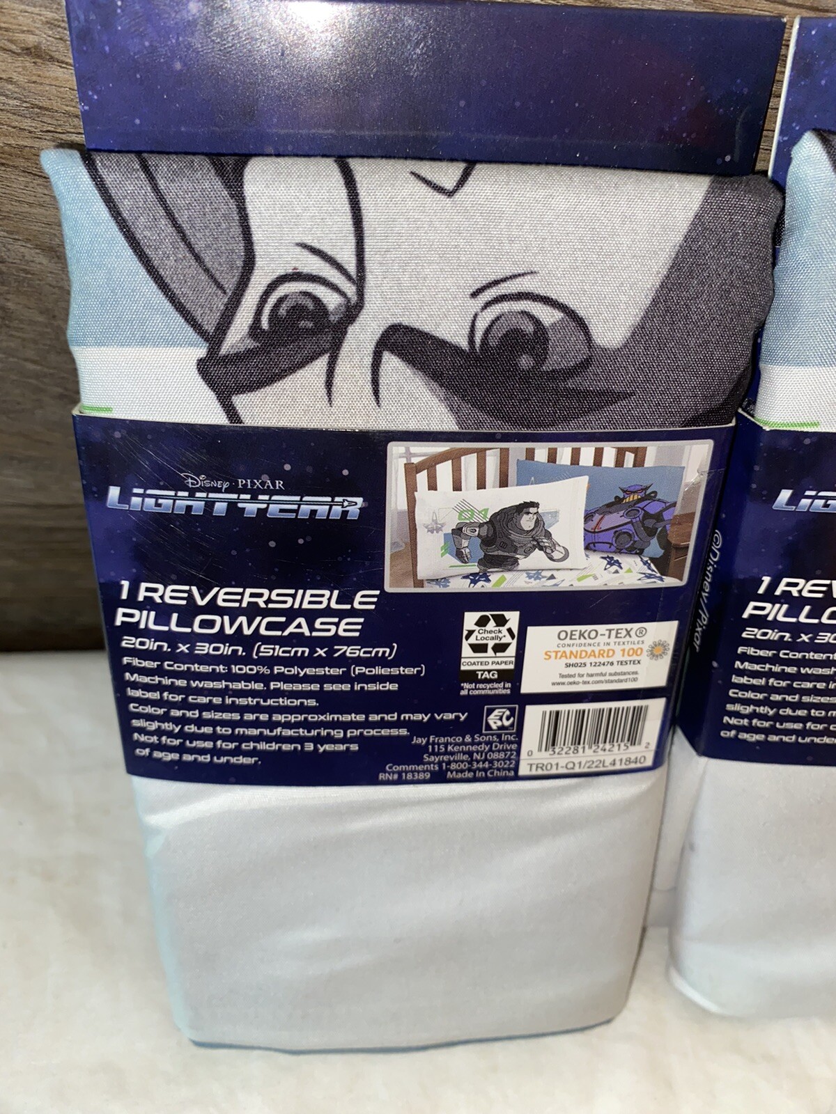 🚀PACK🚀 Disney Pixar Lightyear Reversible Pillowcase, 20” x 30”