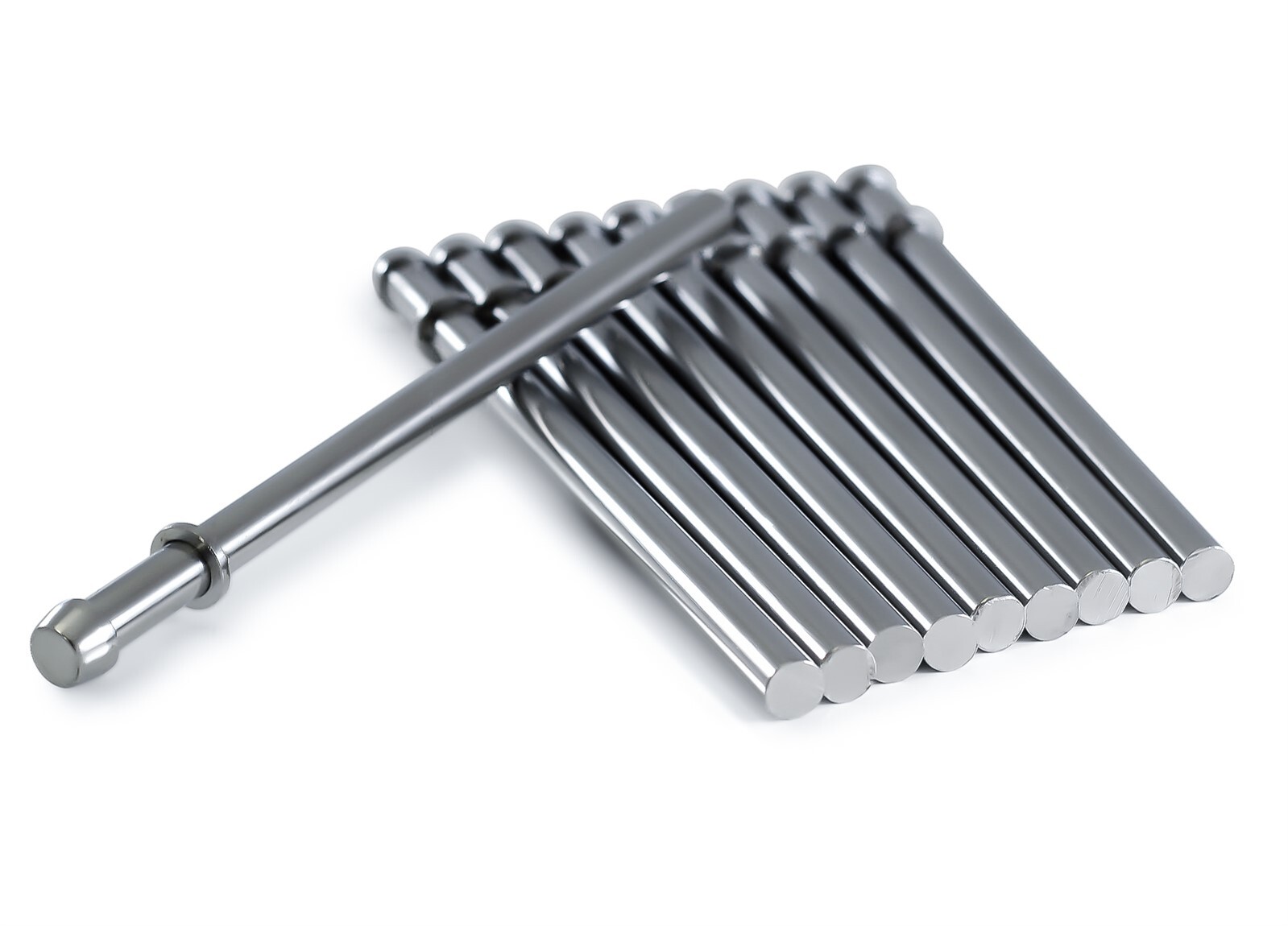 Yonaka Exhaust Hanger Rods Polished 304 Stainless Steel 10 Pack 3/8" x 9.5"