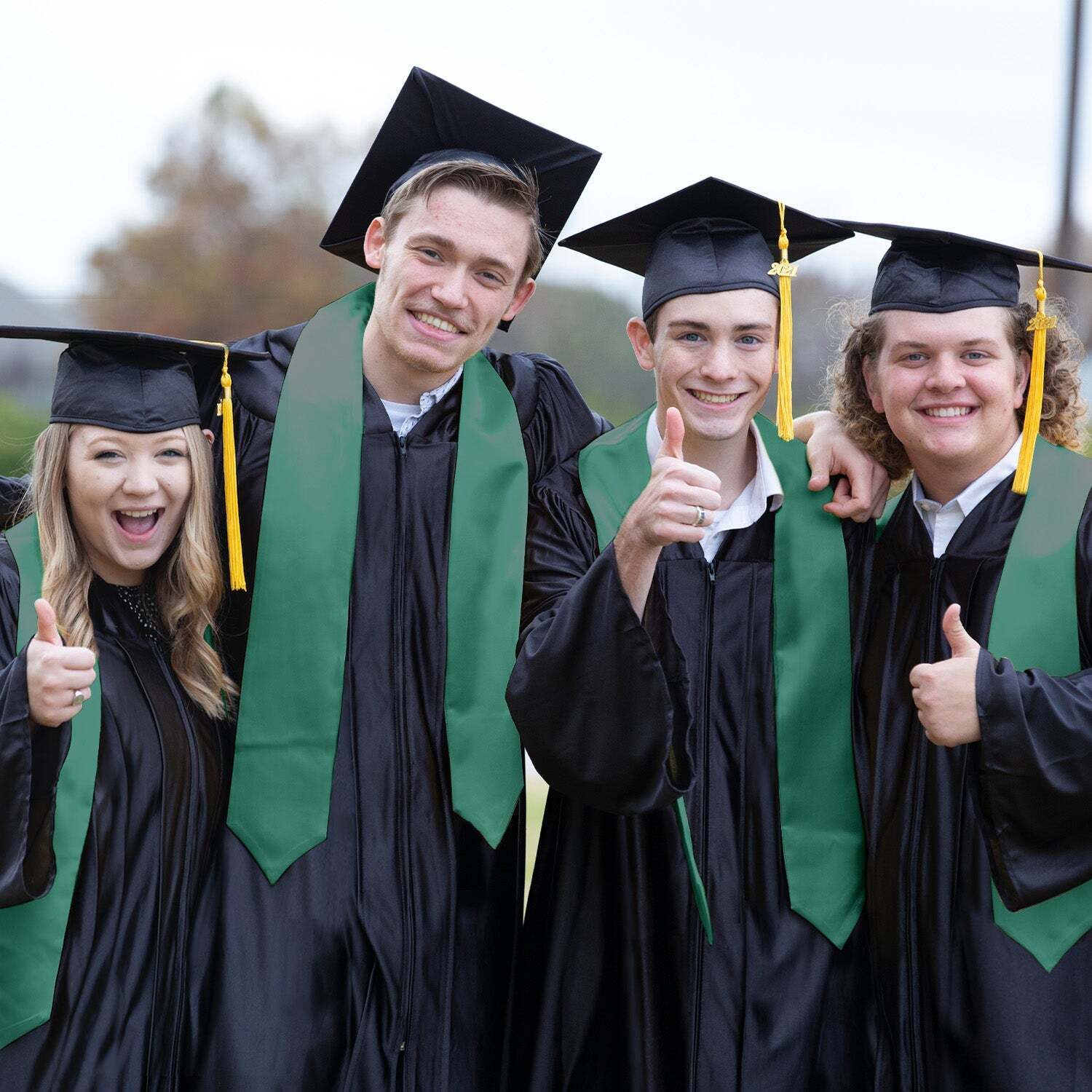 Endea Graduation Emerald Green Graduation Stole