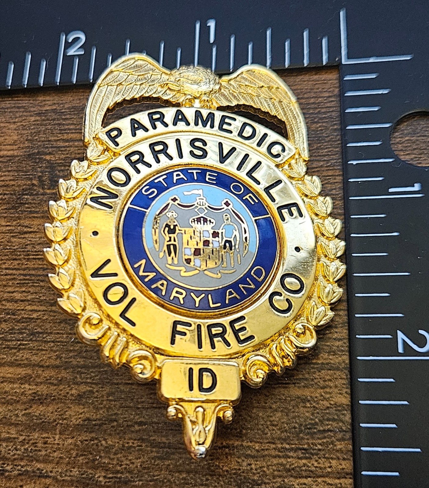 State of Maryland Norrisville Volunteer Fire Co Paramedic Obsolete Badge