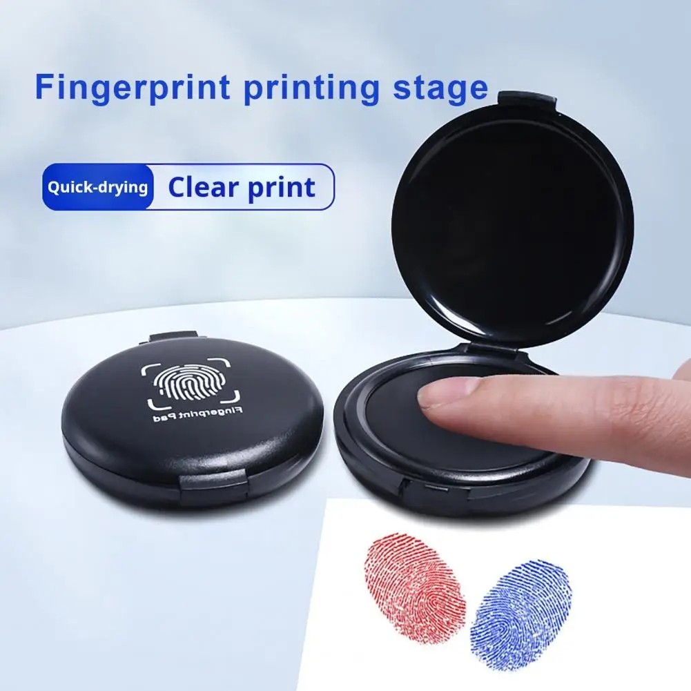 Fingerprint Ink Pad Mini Fingerprint Ink Pad Portable Fingerprint Kit **