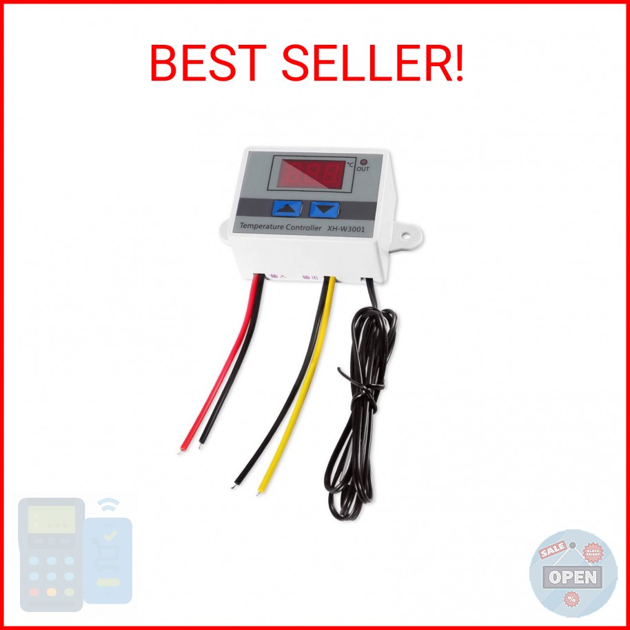 Digital LED Temperature Controller Module, XH-W3001 Thermostat Switch with Water