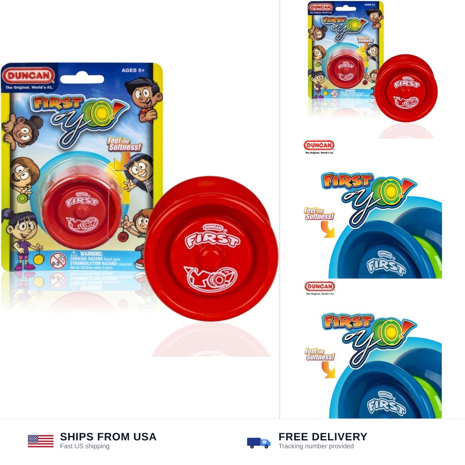 Duncan Toys First Yo! - Best Beginner Yo-Yo for Kids, Responsive Yo Yo, YoYo ...