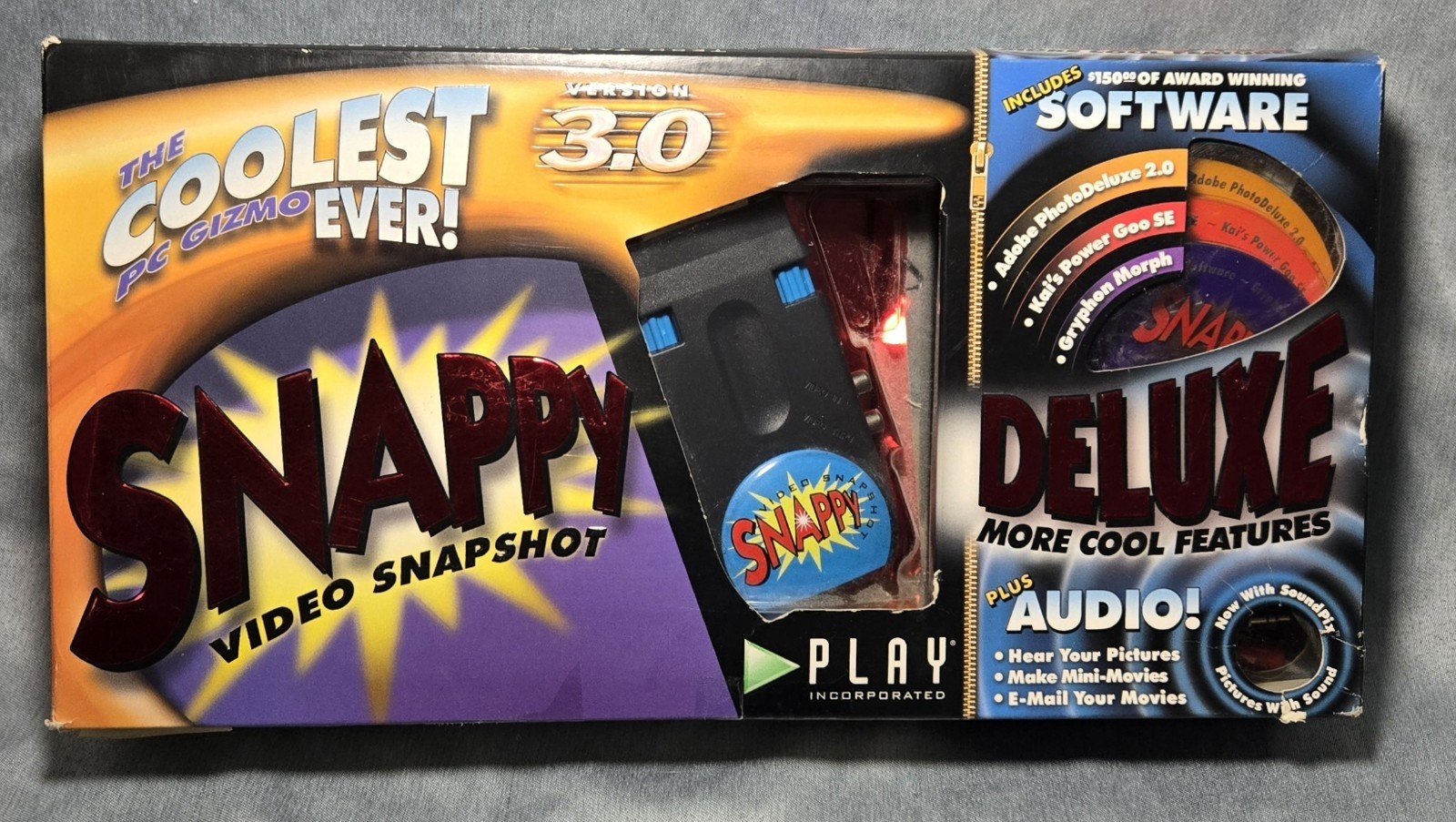 Vtg Snappy Video Snapshot Version 3.0 Deluxe Edition W/Bonus Software New In Box