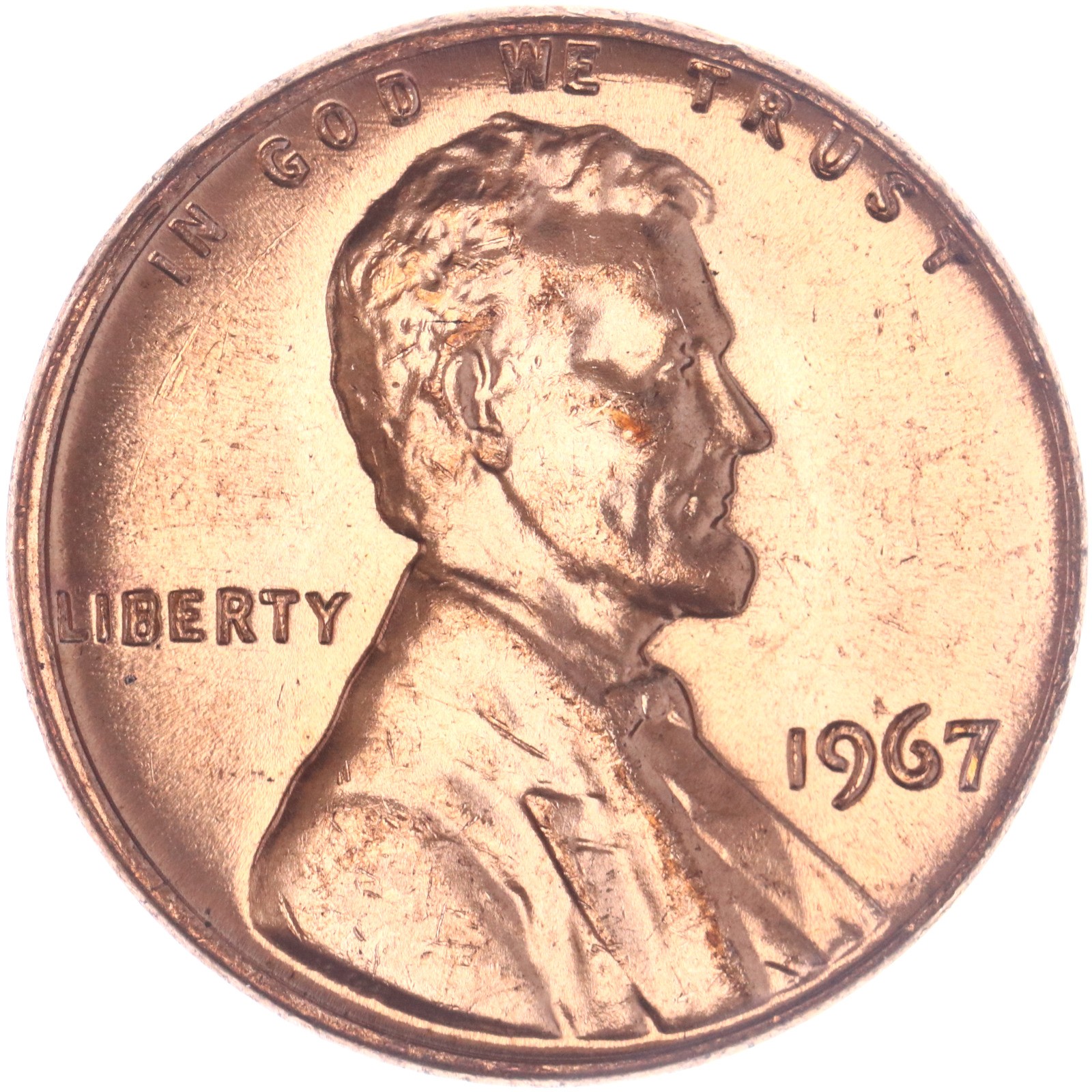 1967 (P) Lincoln Memorial Cent Choice BU Penny US Coin