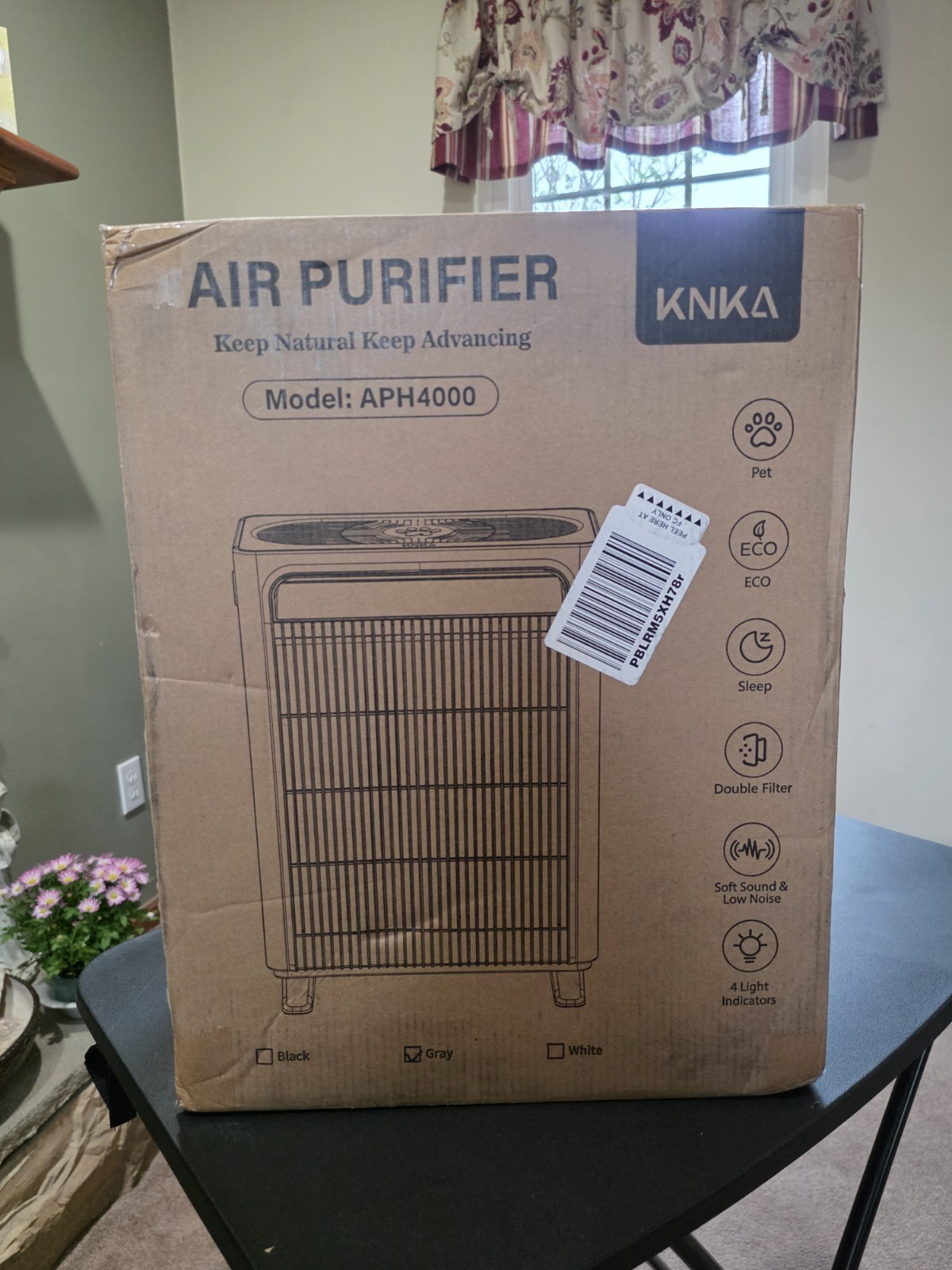 KNKA APH4000 HEPA Air Purifier - Large Room (Up to 1 695 SQ. Ft.) Brand New