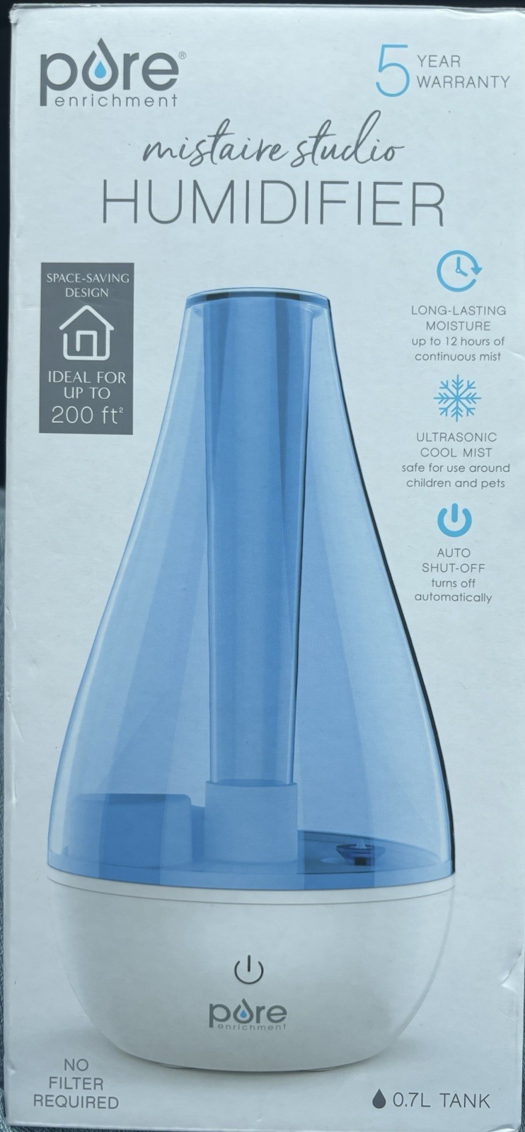 Pure Enrichment Mistaire Studio Ultrasonic Cool Mist Humidifier