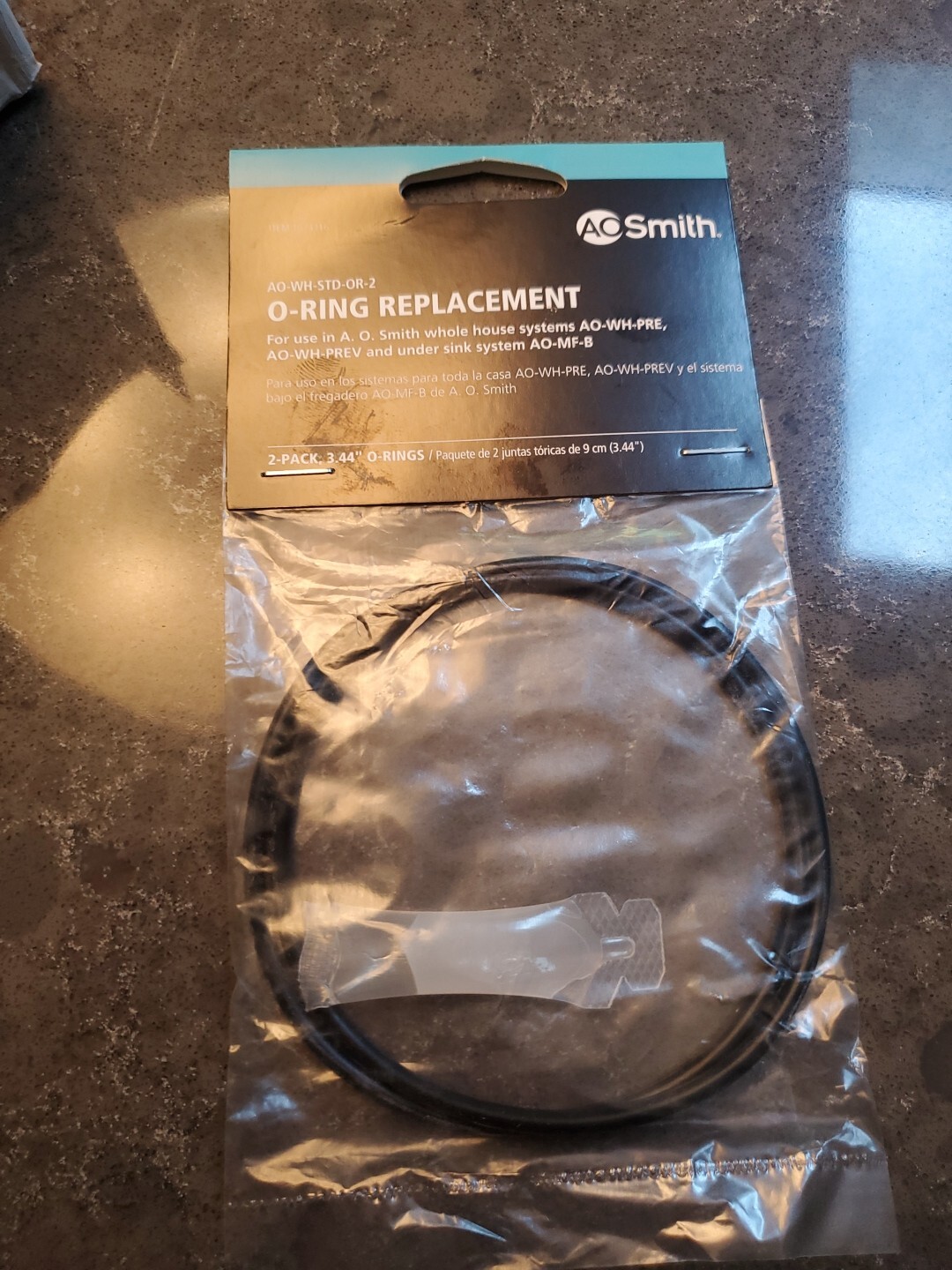 LOT - 2) AO-WH-STD-OR-2 Whole House Water Filter O-Ring 3.44” RO Reverse Osmosis