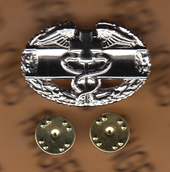US Army Combat Medical Badge CMB 1st award uniform Stabrite ~1.5" badge c/b