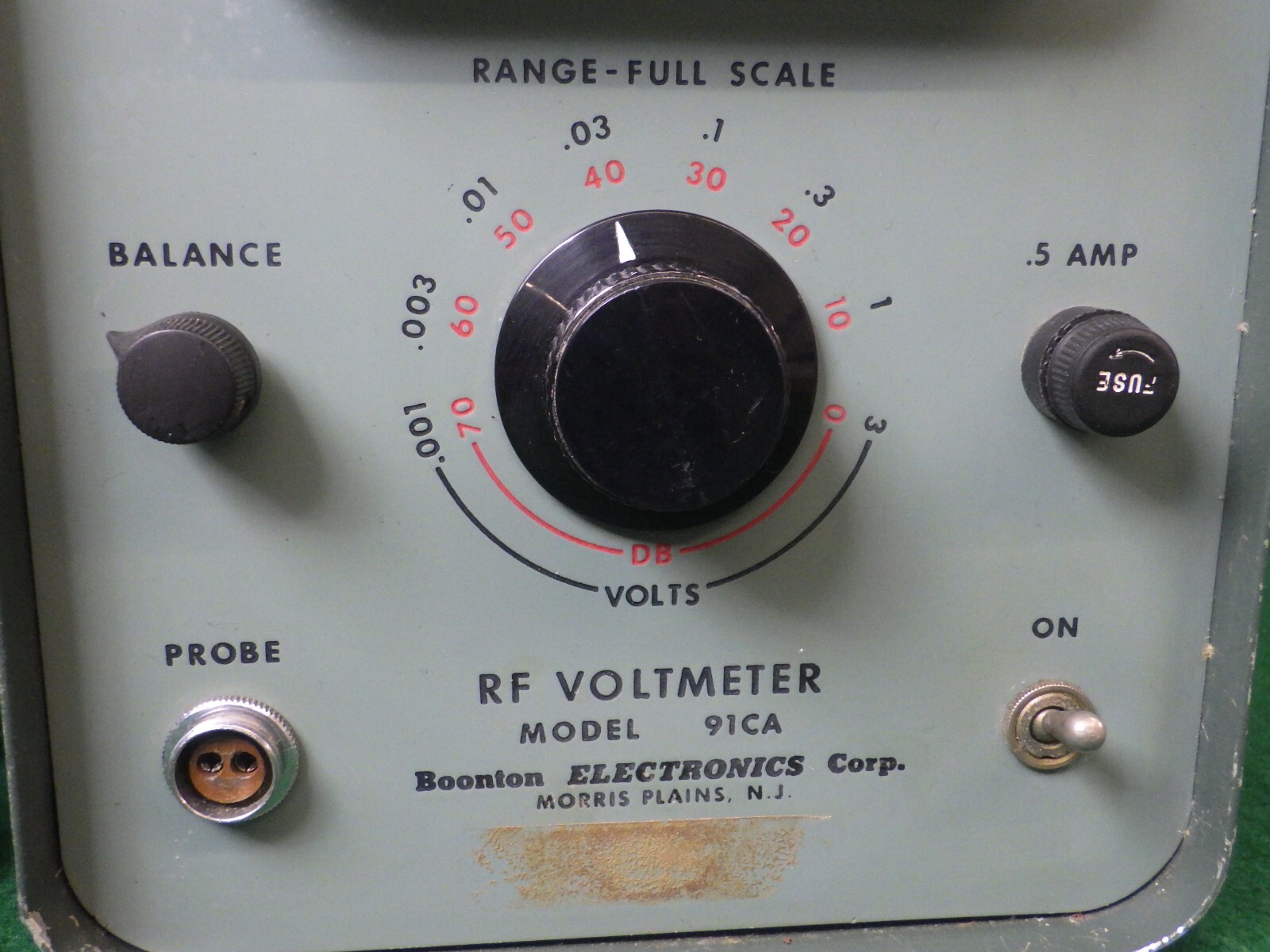 Vintage Boonton 91CA RF Voltmeter, Powers On - UNTESTED