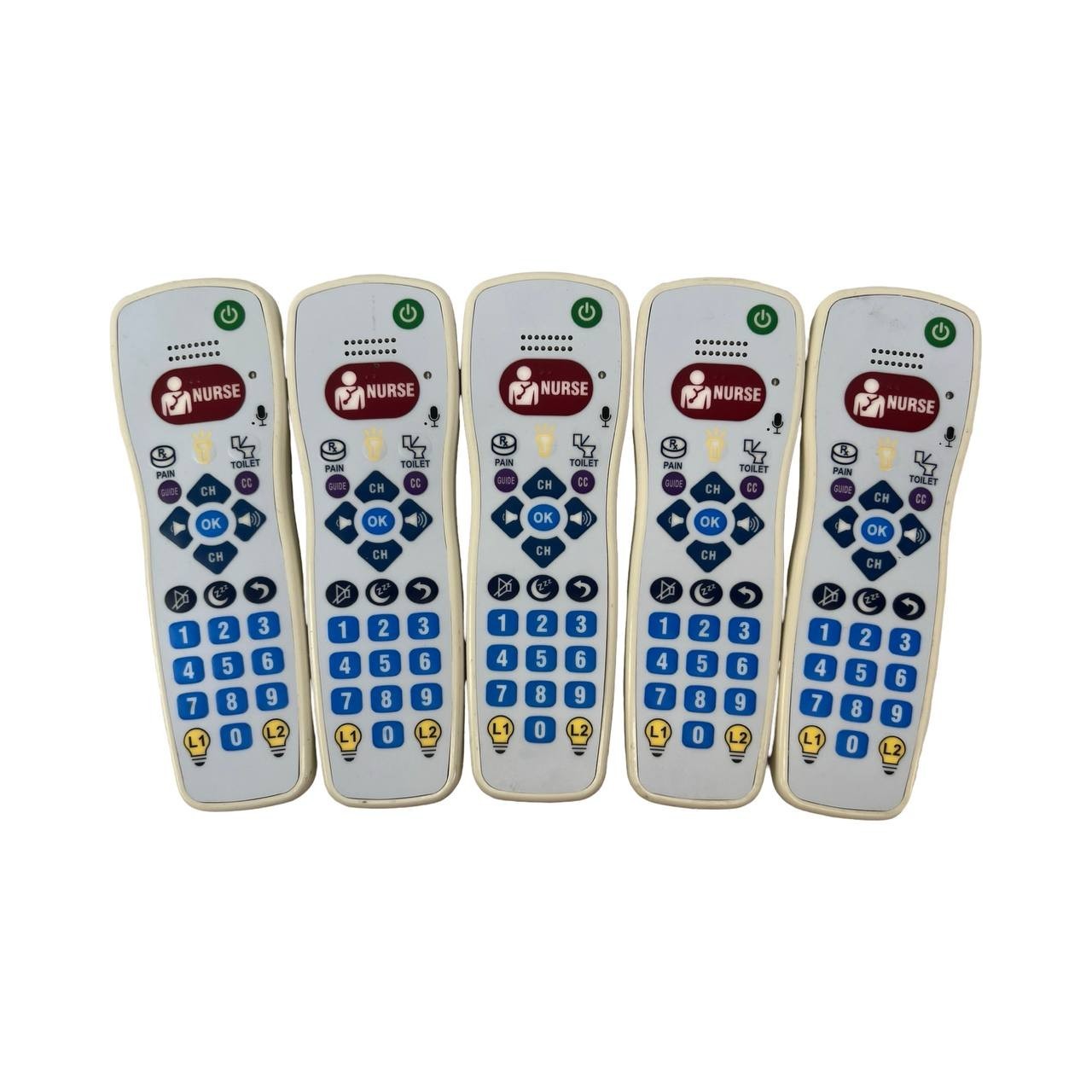 LOT OF 5 - Anacom Medtek B3450-128DJM NURSE CALL EQUIPMENT REMOTES ONLY AS-IS