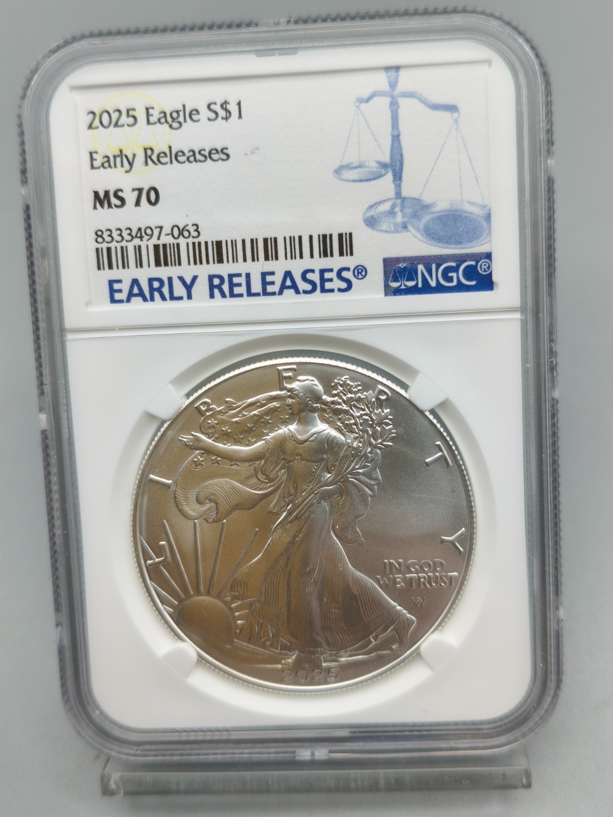 2025 American Silver Eagle NGC MS 70 Early Releases