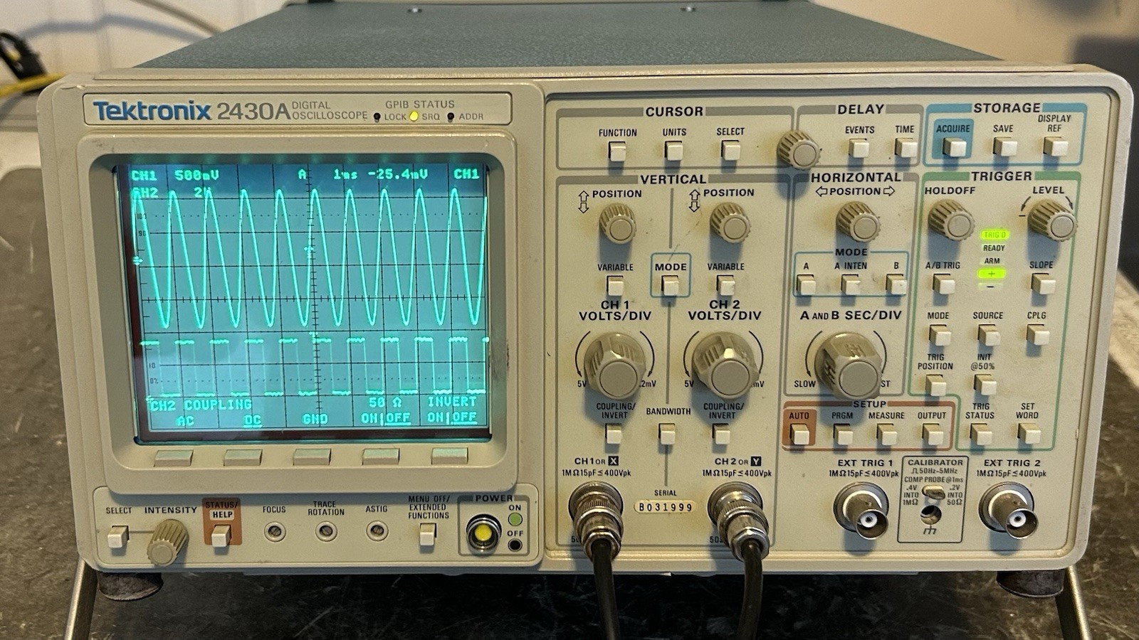 Tektronix 2430A Dual Trace 150 MHz Digital Oscilloscope