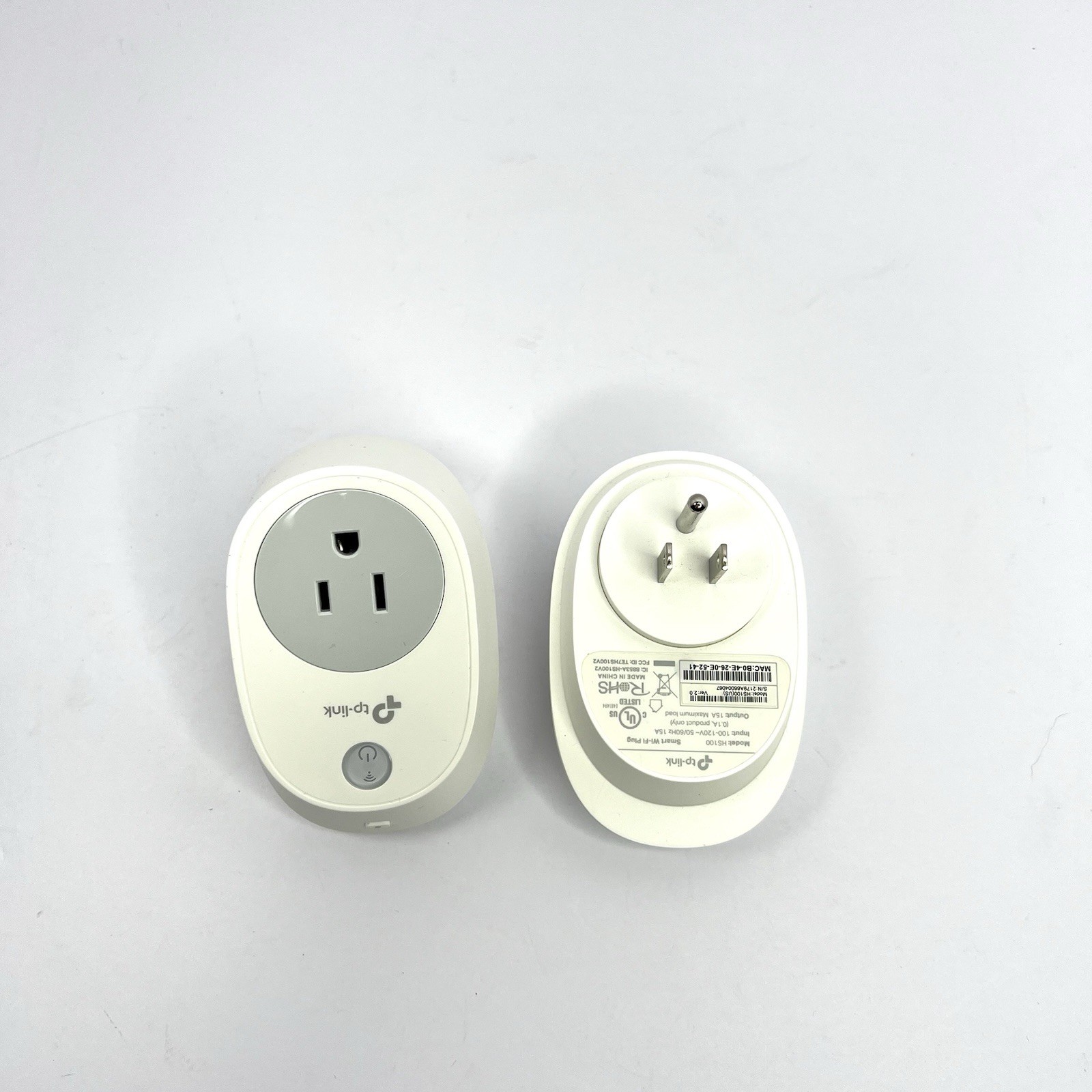 LOT of (2) TP-Link HS100 Wi-Fi Smart Home Outlet Plug Barely Used App Control