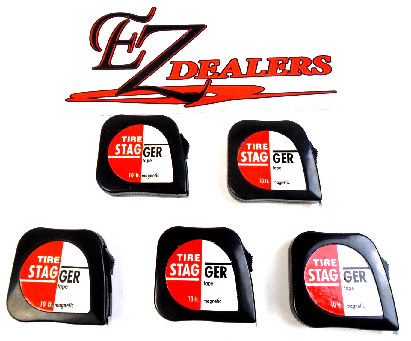Race Car Tire Stagger Tape Measure 10 FT(5) Tire Tape Magnetic FREE SHIPPING