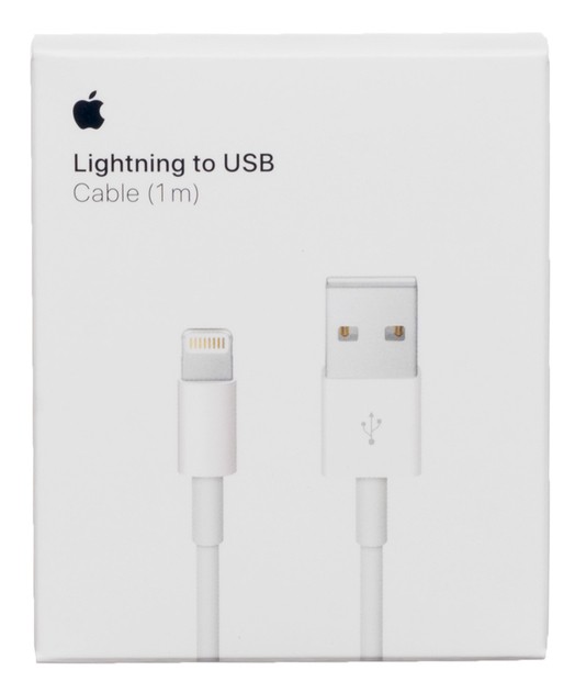 Apple Official USB to Lightning Charging Cable (1m/3ft) MQUE2ZM/A - A1856