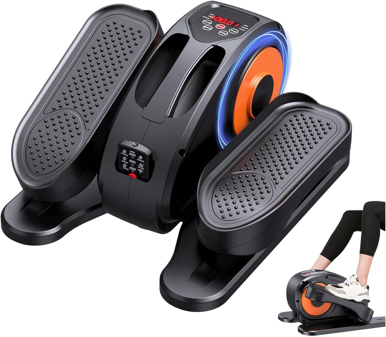 Electric Elliptical Leg Exerciser for Seniors Fully Assembled Quiet Portable
