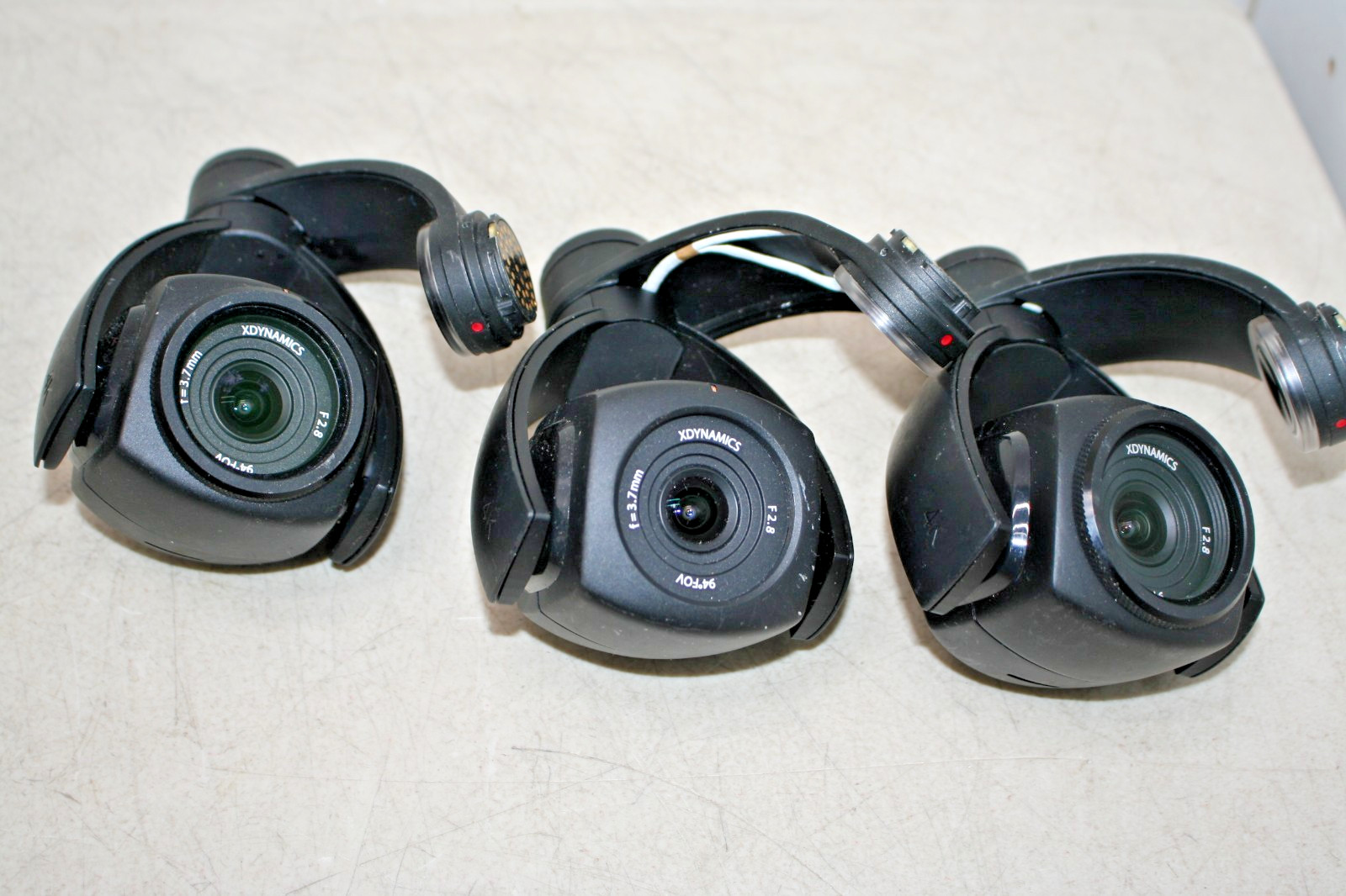 3X  XDynamics Evolve Drone Cameras only- for Parts Untested