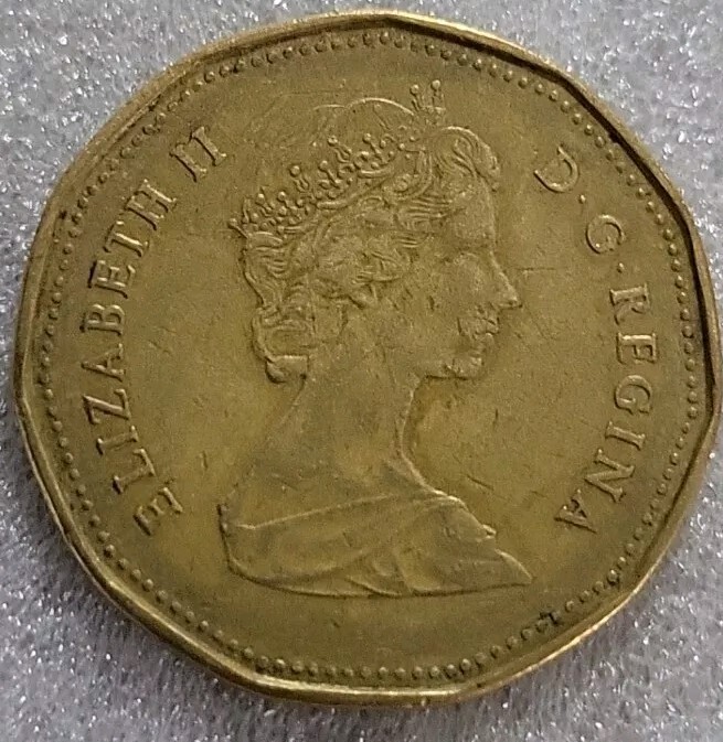 1988 Canada One 1 Dollar Elizabeth II KM# 157 Bronze Plated Nickel Coin *B613