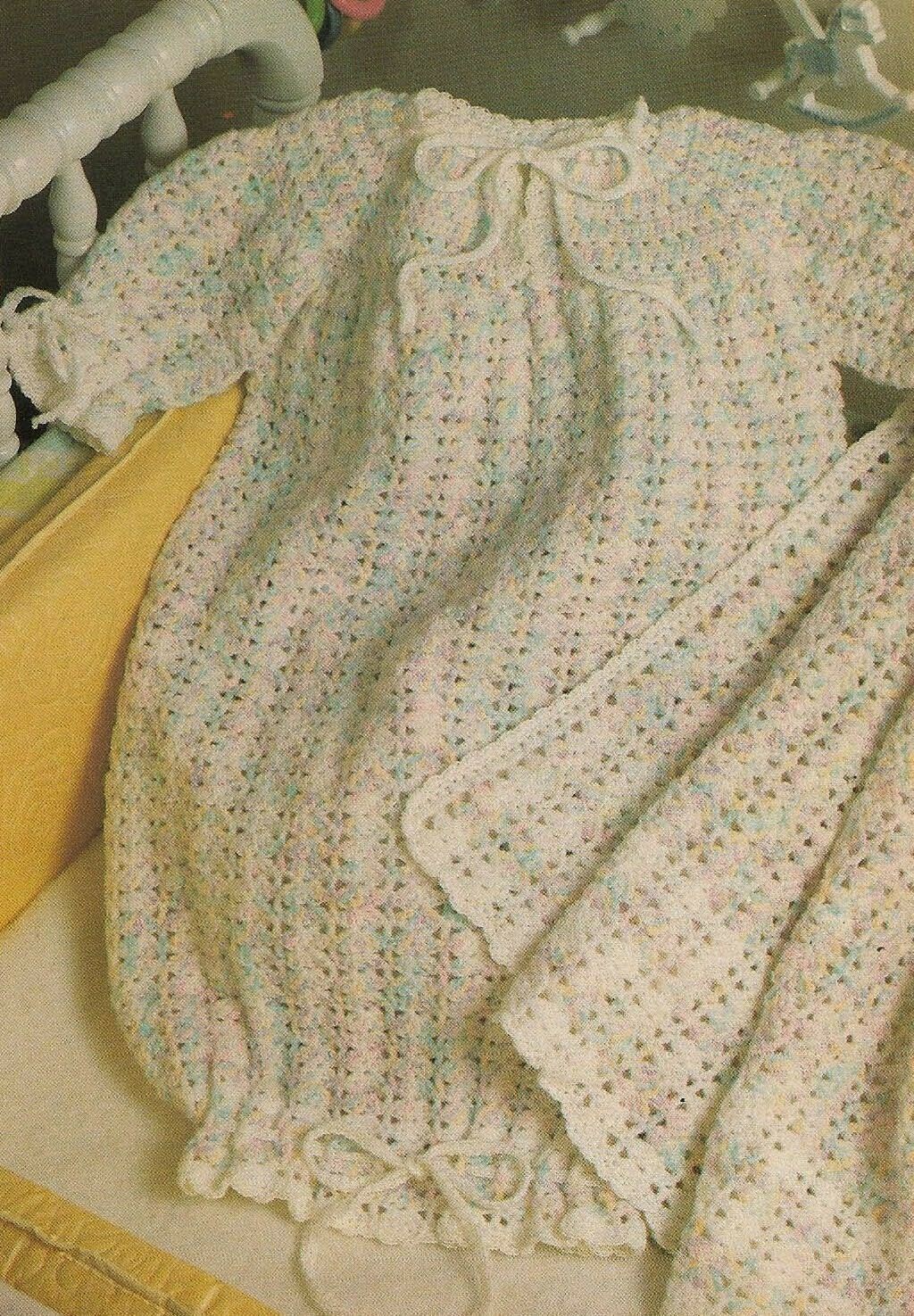 AFGHAN & BUNTING BABY 2 SIZES DIGEST SIZE CROCHET PATTERN INSTRUCTIONS