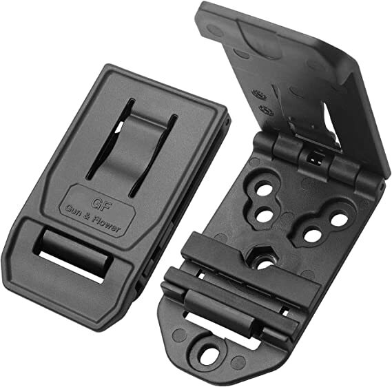 1 Pack Universal Polymer Belt Clip for Holsters, Magazine Pouches and Attachment