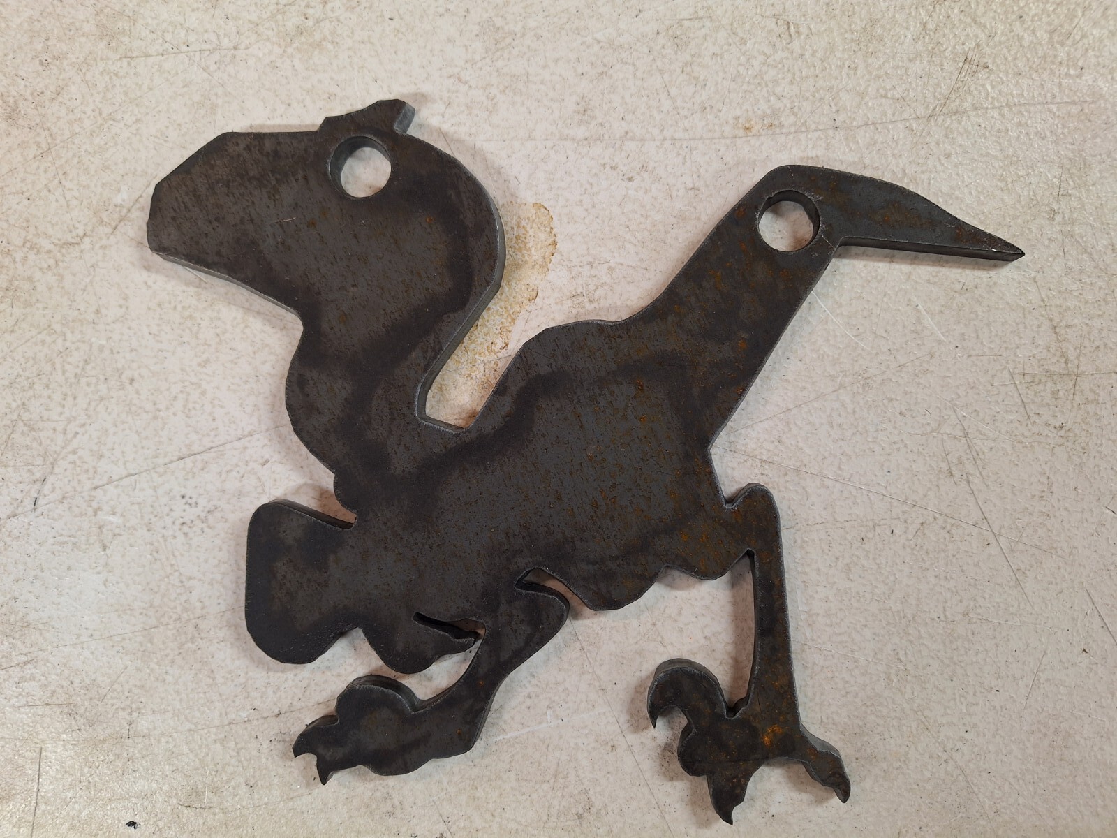 RAPTOR Silhouette Steel Target Gong A36 10" X 8"  X 1/2 #700.2